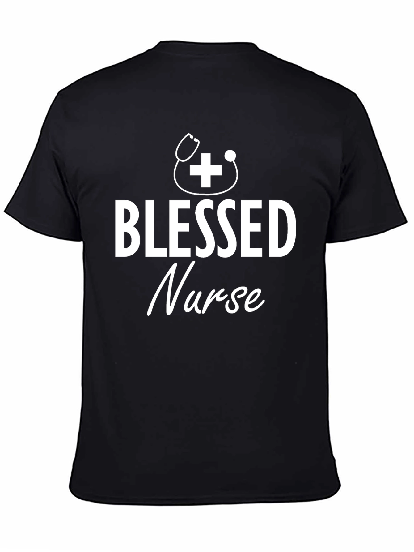Blessed Nurse T-Shirt - Black - Medical Professional