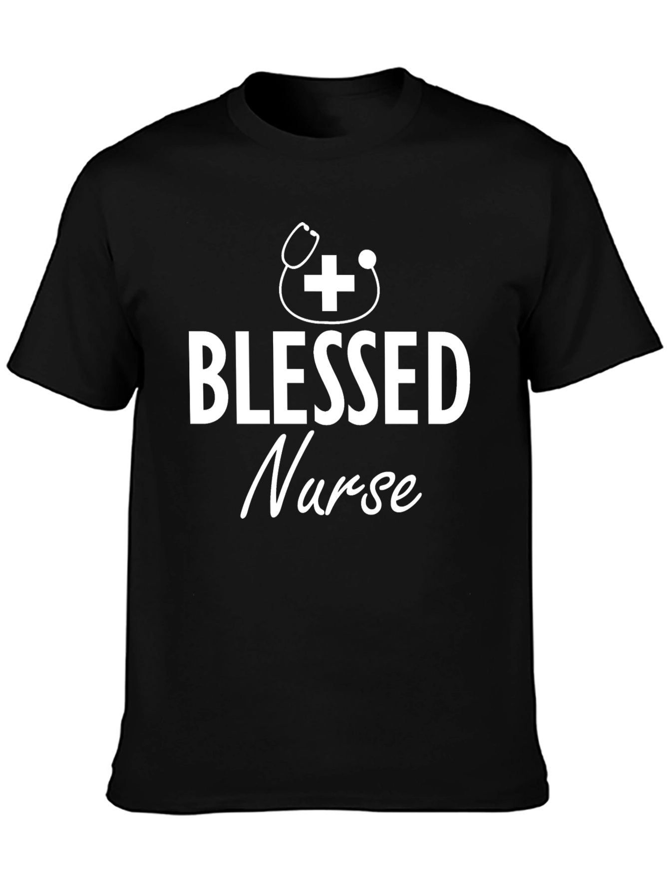 Blessed Nurse T-Shirt - Black - Medical Professional