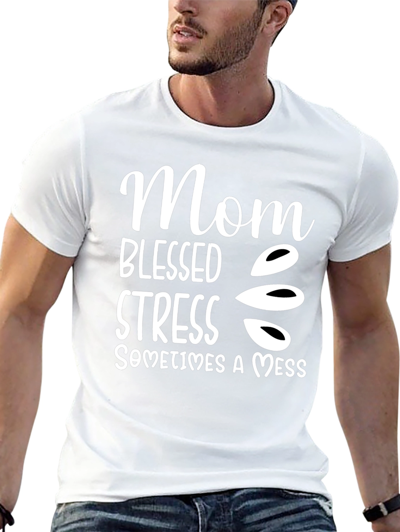 Mom Blessed Stress Mess T-Shirt