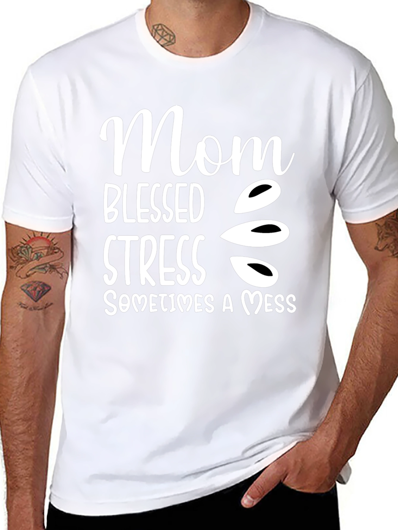 Mom Blessed Stress Mess T-Shirt