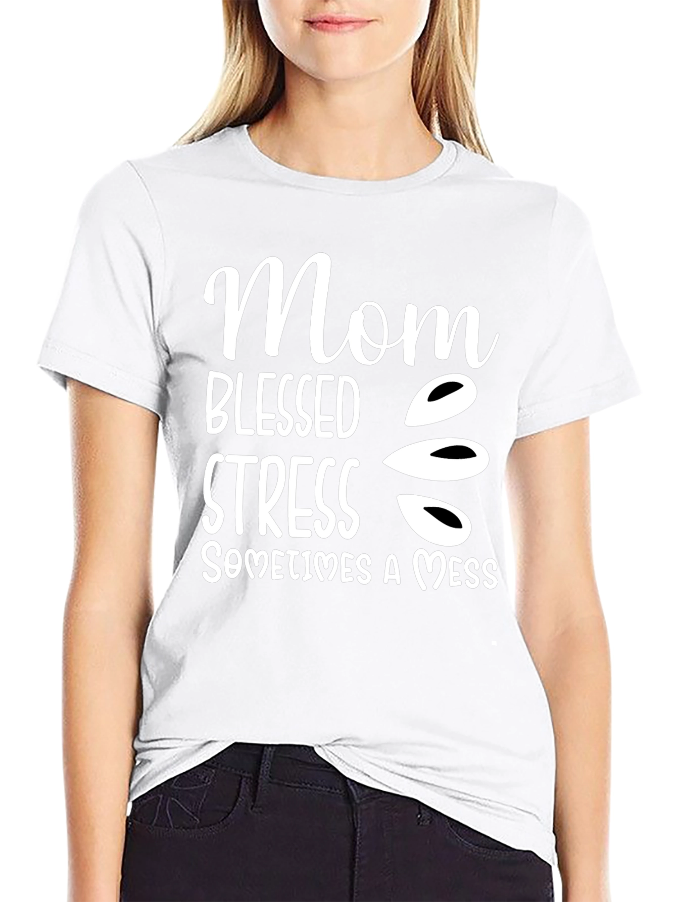 Mom Blessed Stress Mess T-Shirt