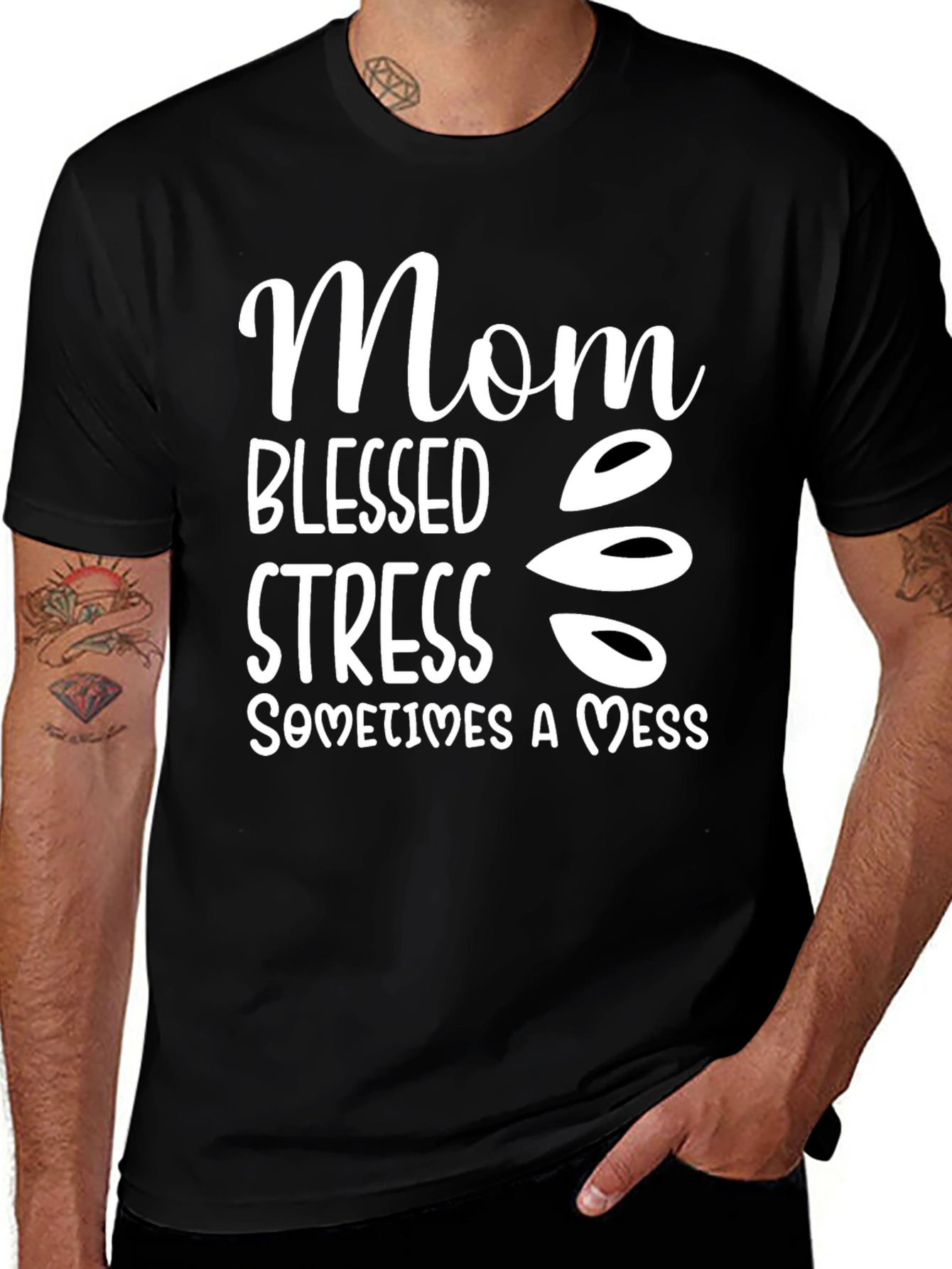 Mom Blessed Stress Mess T-Shirt