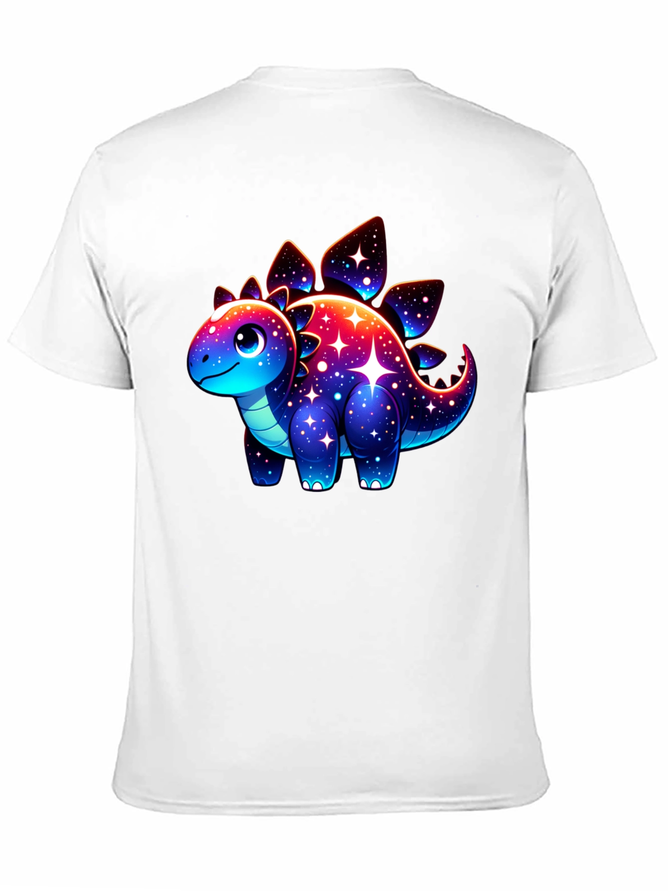 Galaxy Dinosaur Graphic Tee - Trendy Casual Shirt