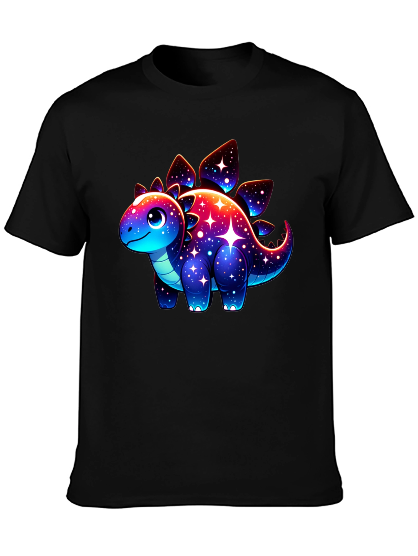 Galaxy Dinosaur Graphic Tee - Trendy Casual Shirt