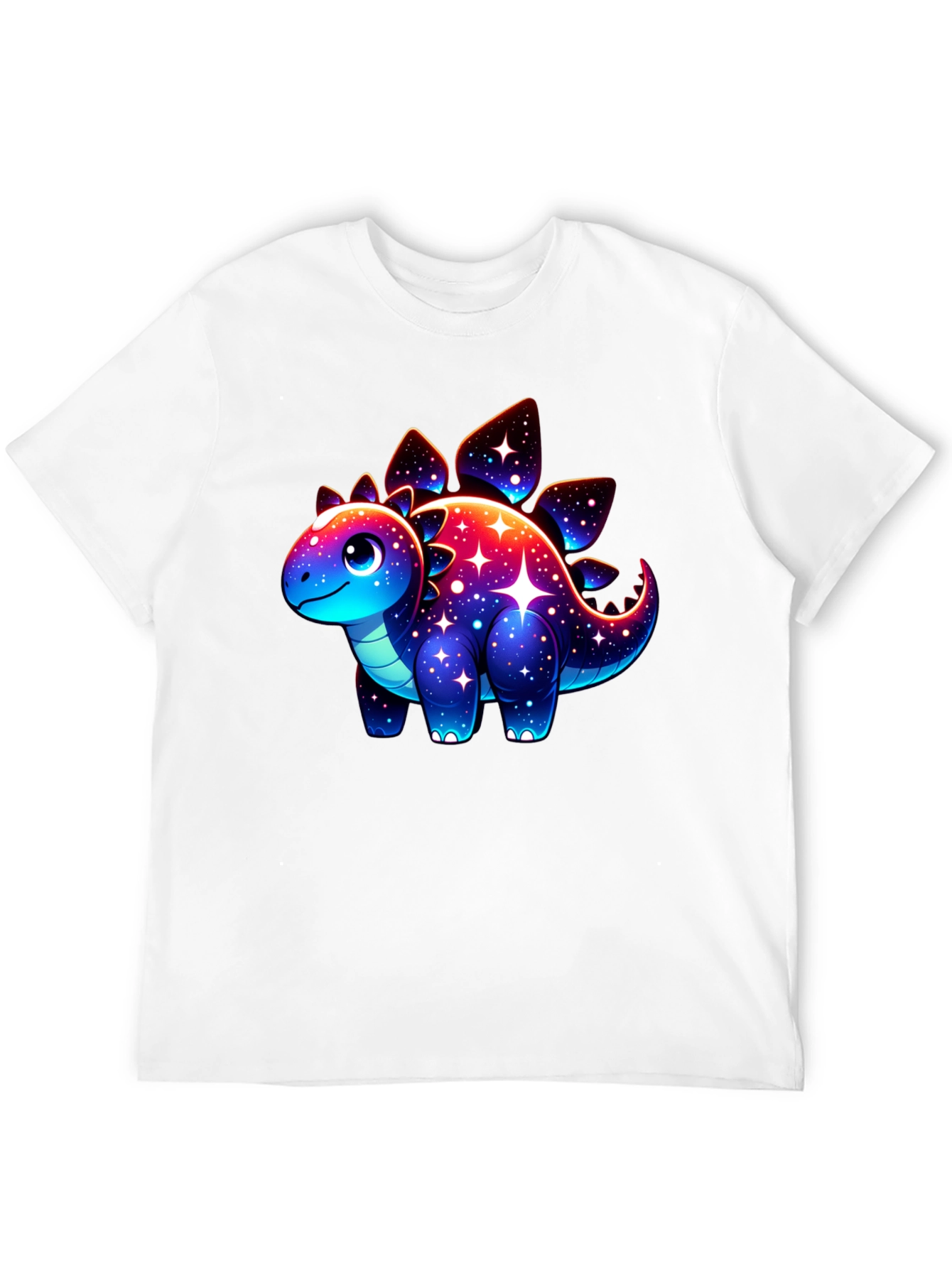 Galaxy Dinosaur Graphic Tee - Trendy Casual Shirt