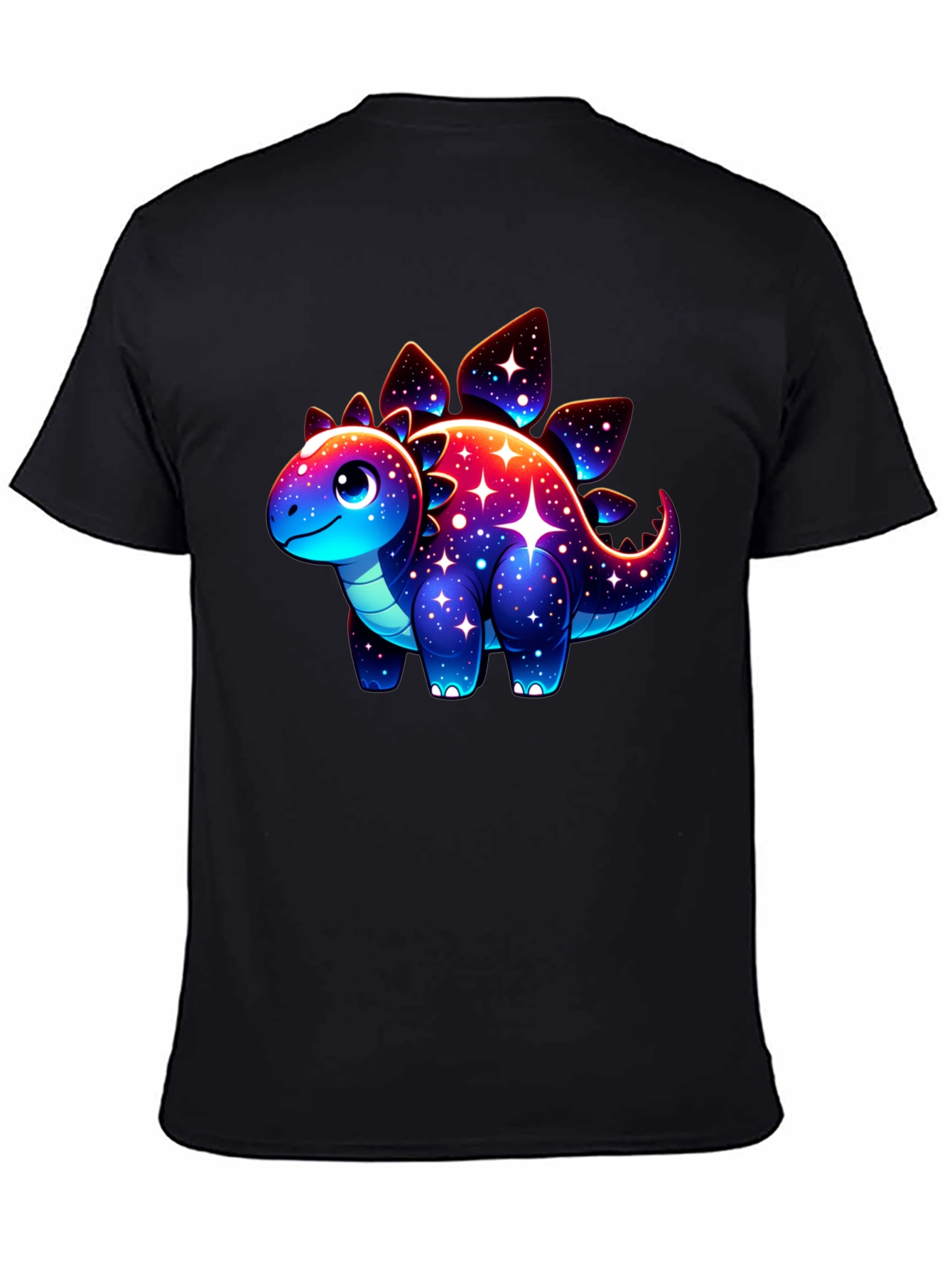 Galaxy Dinosaur Graphic Tee - Trendy Casual Shirt
