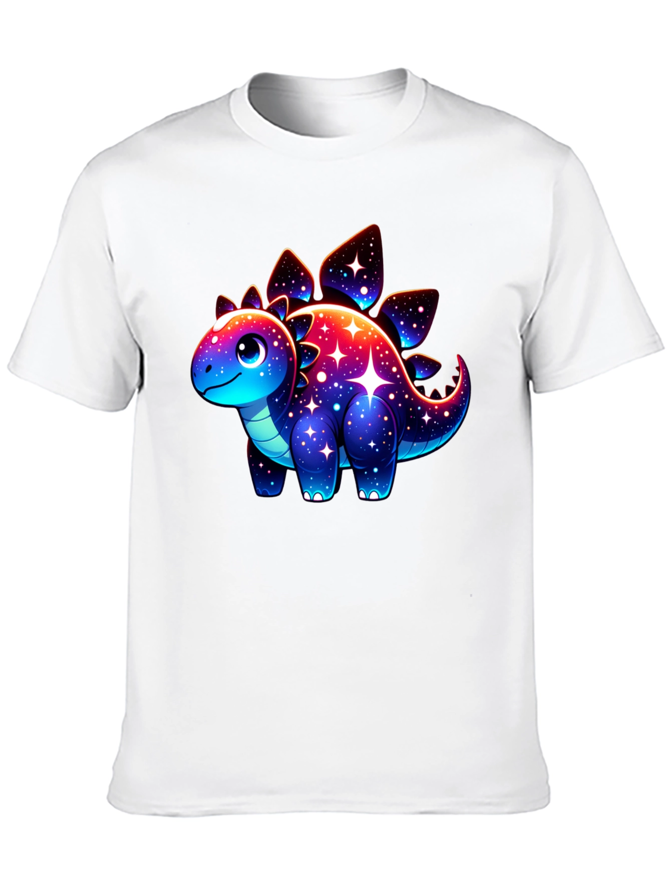 Galaxy Dinosaur Graphic Tee - Trendy Casual Shirt