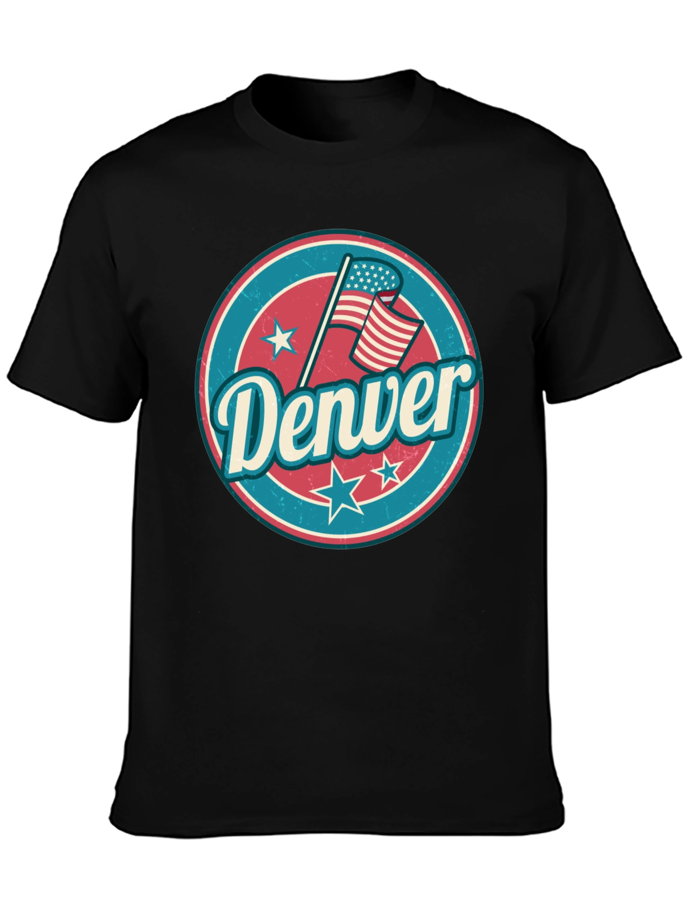 Denver Retro Graphic Tee - USA Flag