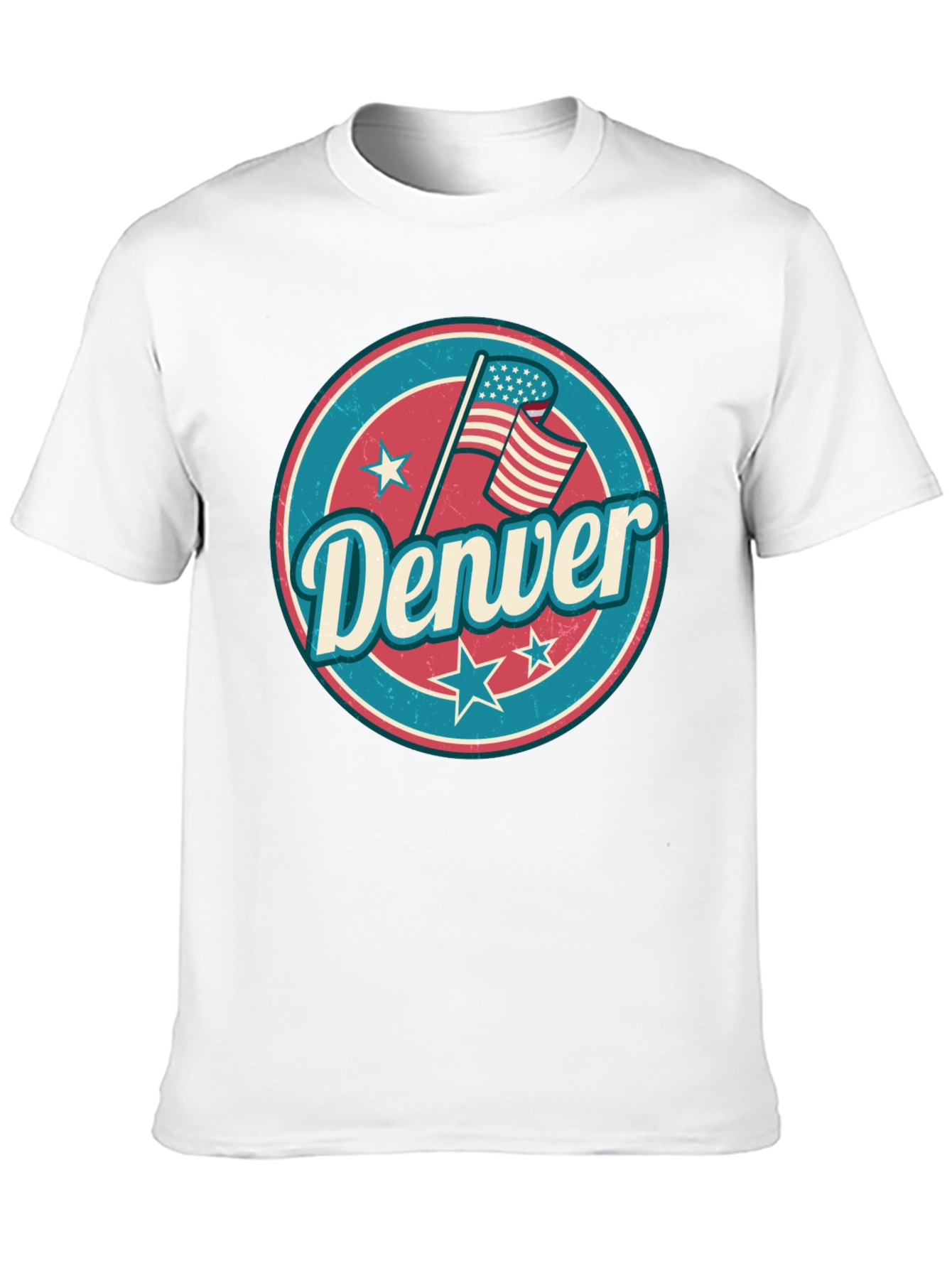 Denver Retro Graphic Tee - USA Flag