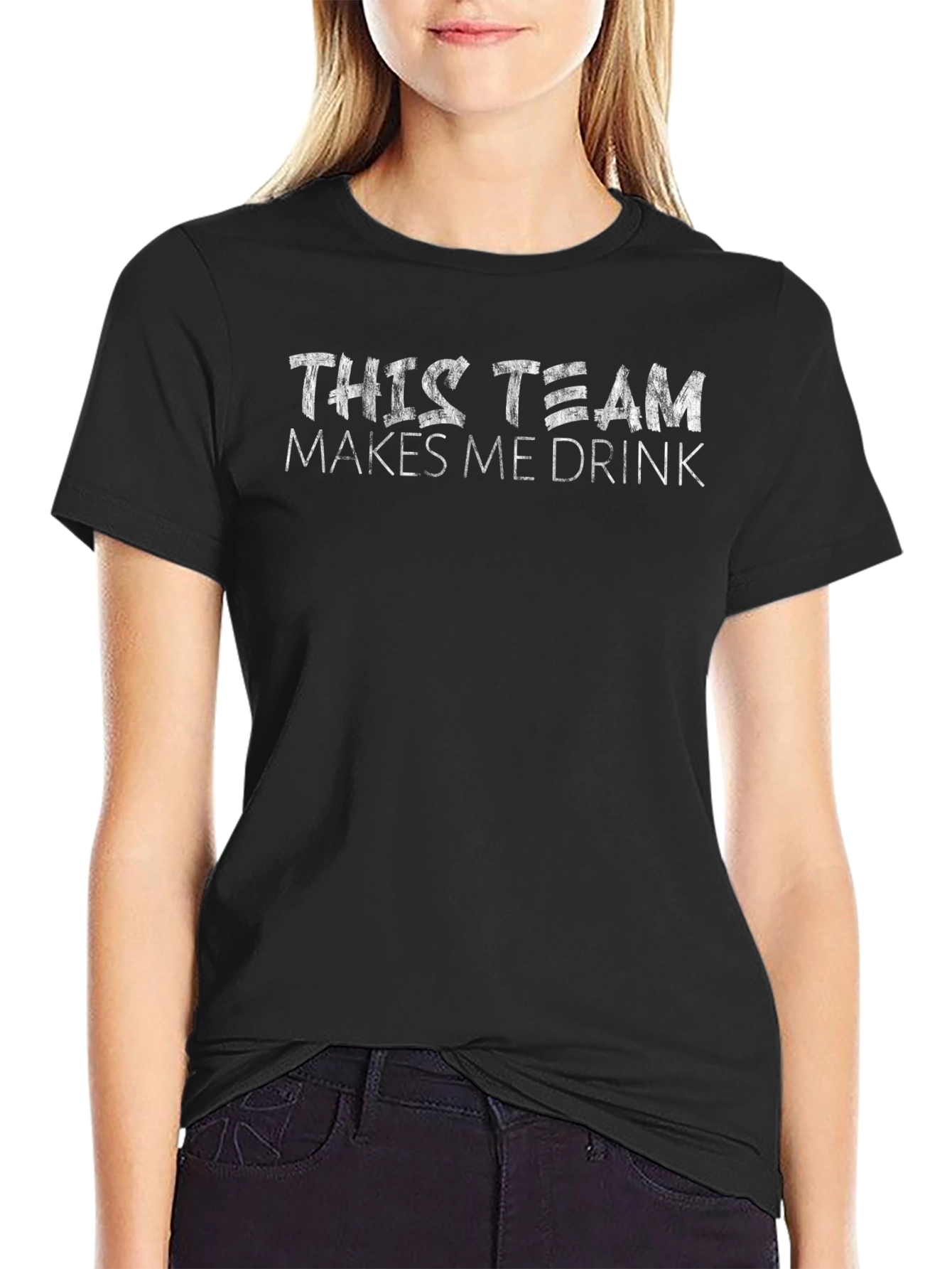 Funny This Team Makes Me Drink T-Shirt