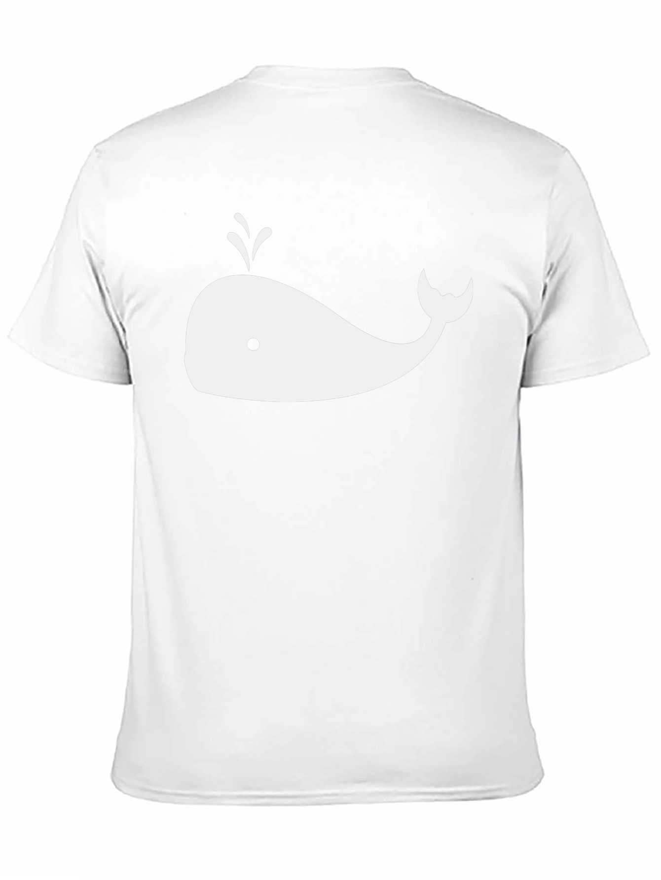 Whale Graphic Black Tee - Soft Cotton Comfort