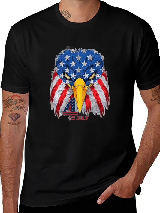 American Flag Eagle Graphic T-Shirt