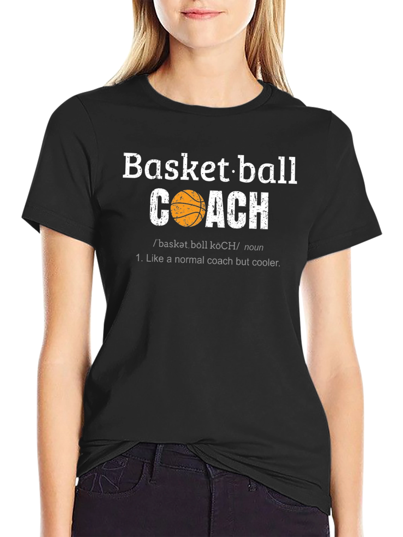 Basketball Coach Graphic T-Shirt - Cool Definition Tee
