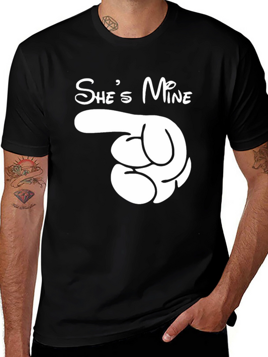 Shes Mine T-Shirt Funny Couples Tee