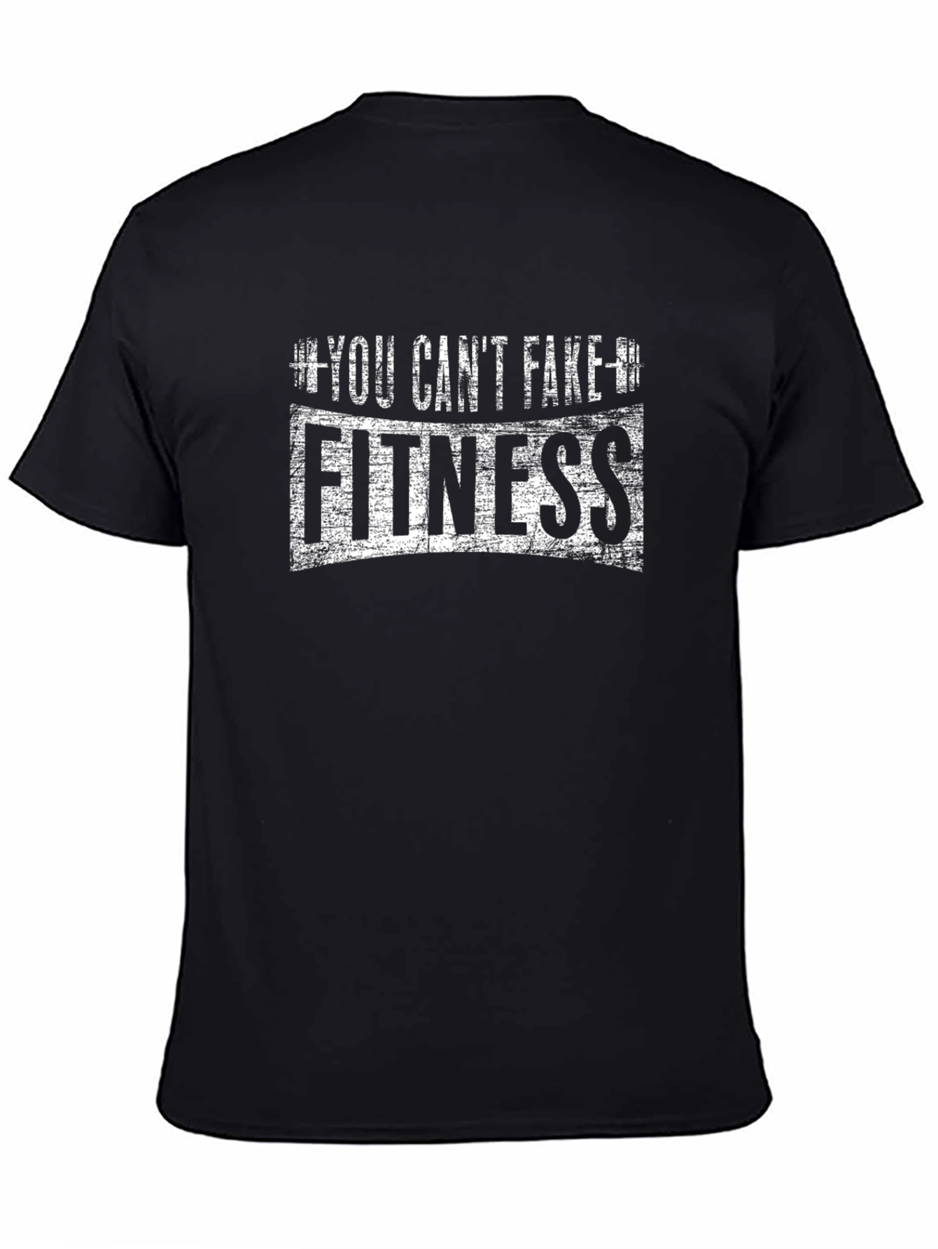 You Cant Fake Fitness Graphic Tee - Black