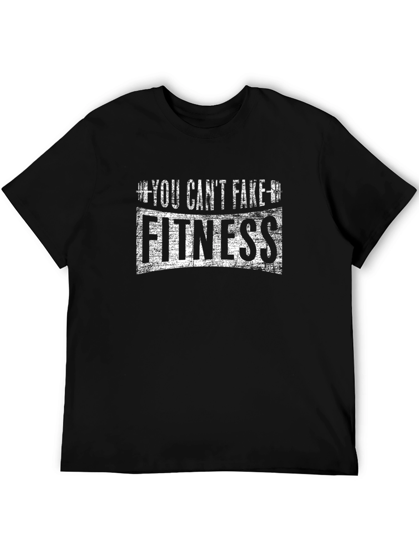 You Cant Fake Fitness Graphic Tee - Black