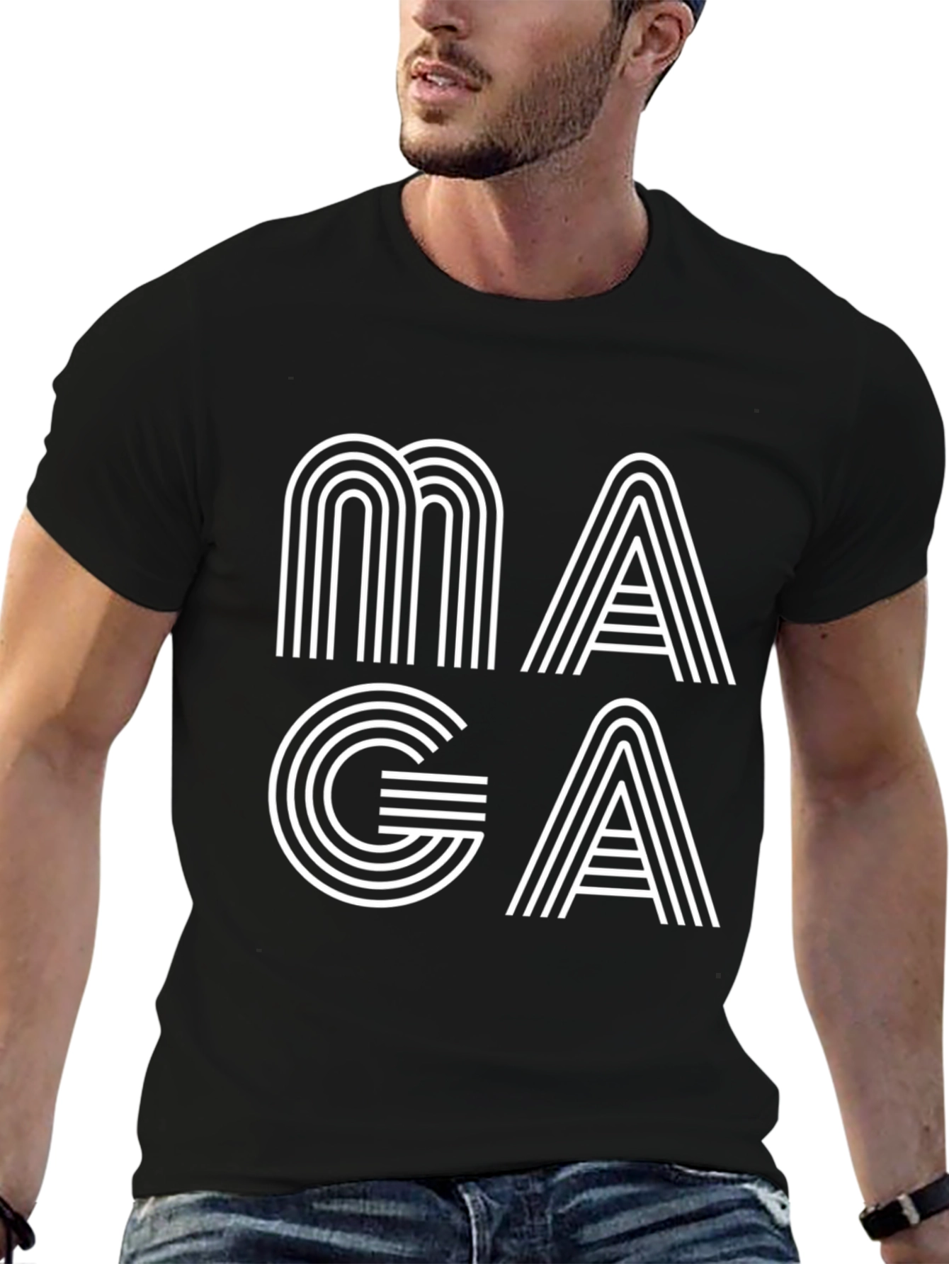 Modern Graphic Tee: Bold Letter Design