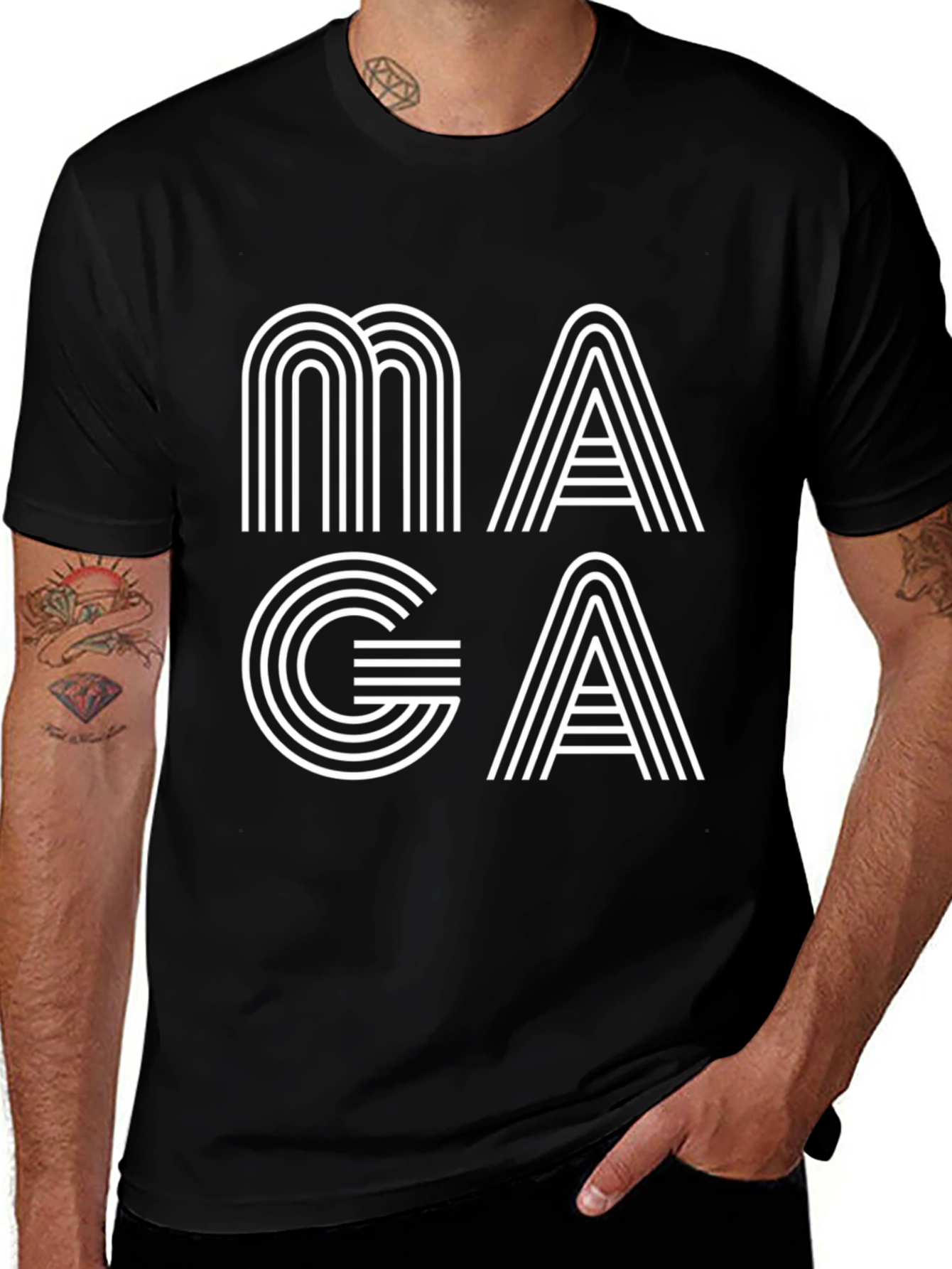 Modern Graphic Tee: Bold Letter Design