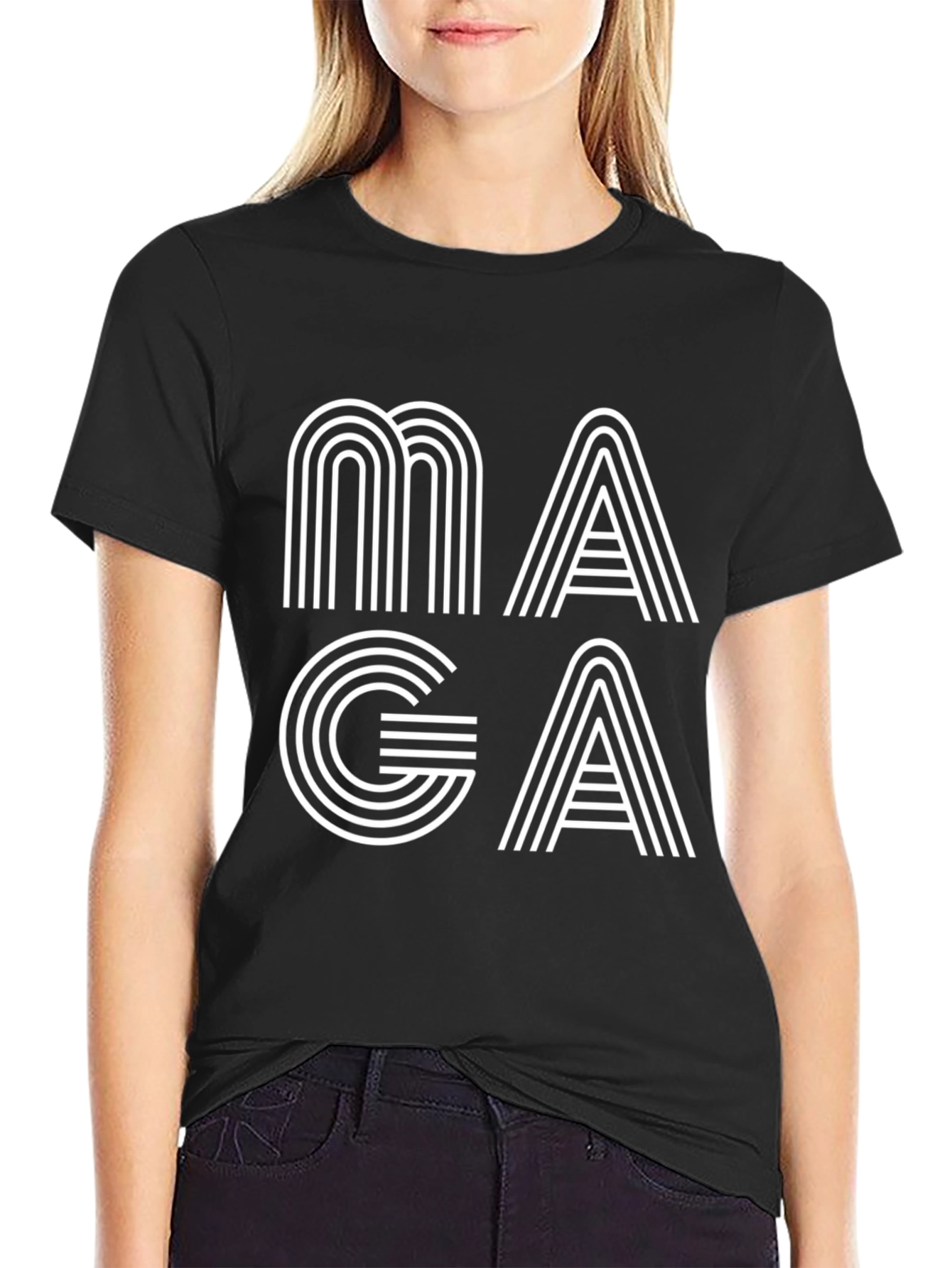 Modern Graphic Tee: Bold Letter Design