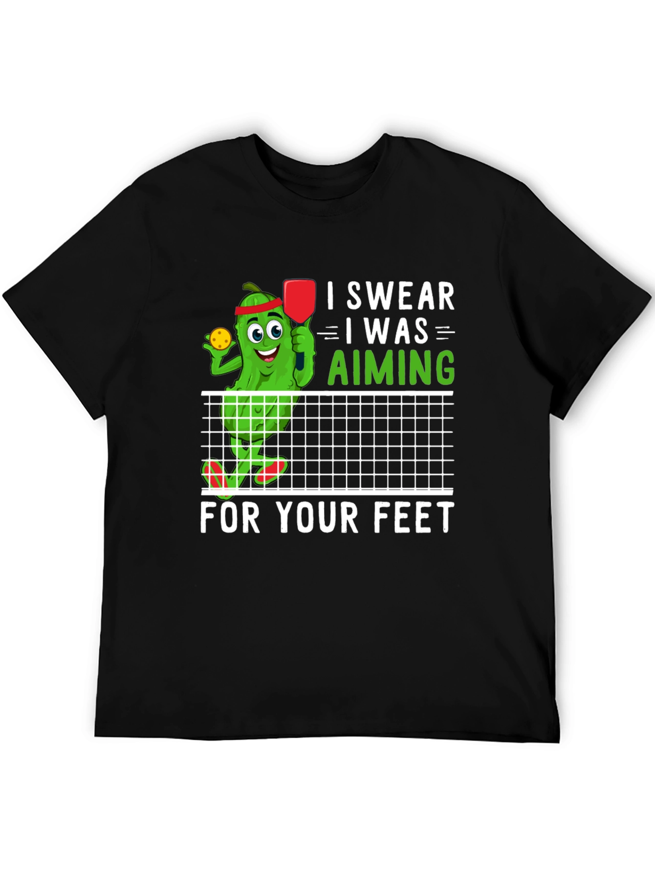 Funny Pickleball T-Shirt: I Swear I Was Aiming