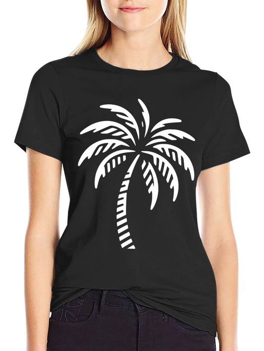 Palm Tree Graphic Tee - Black