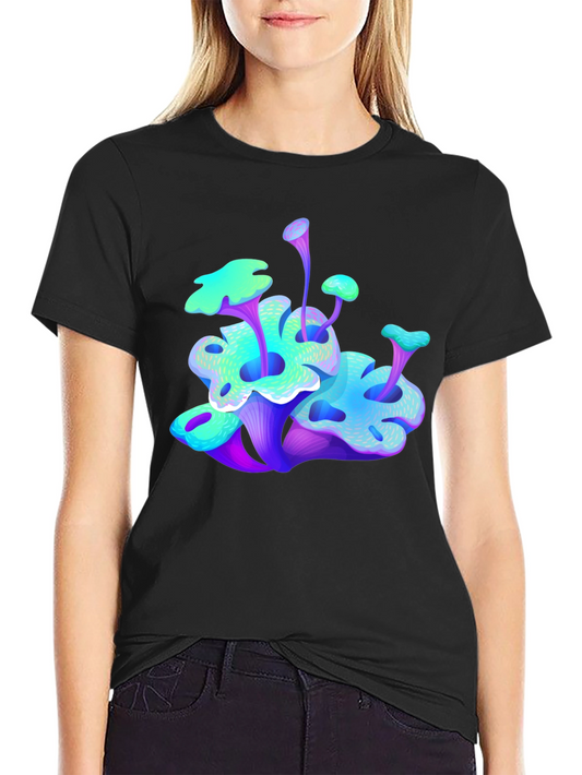 Vibrant Mushroom Graphic Tee