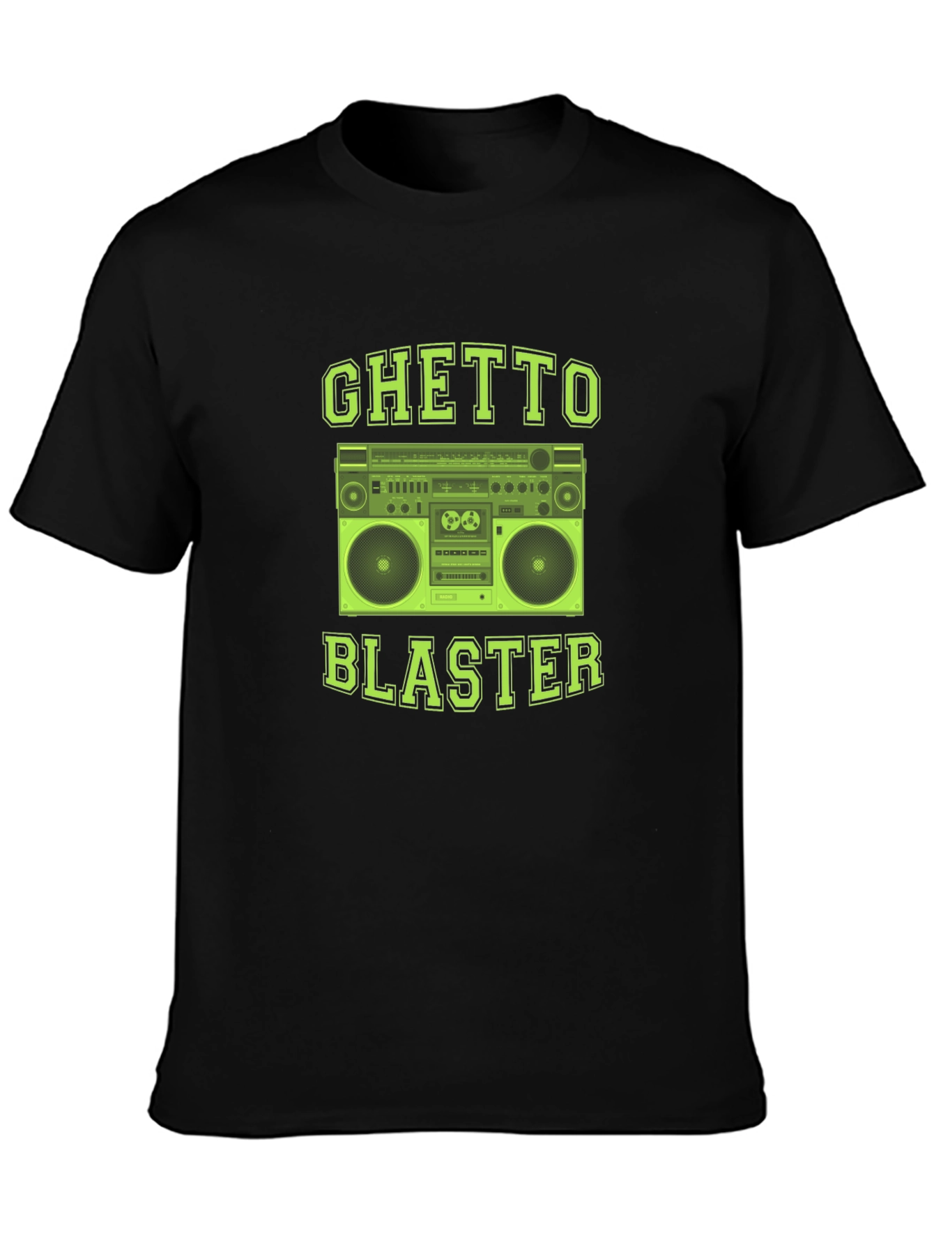 Ghetto Blaster Graphic Tee - Retro Boombox T-Shirt