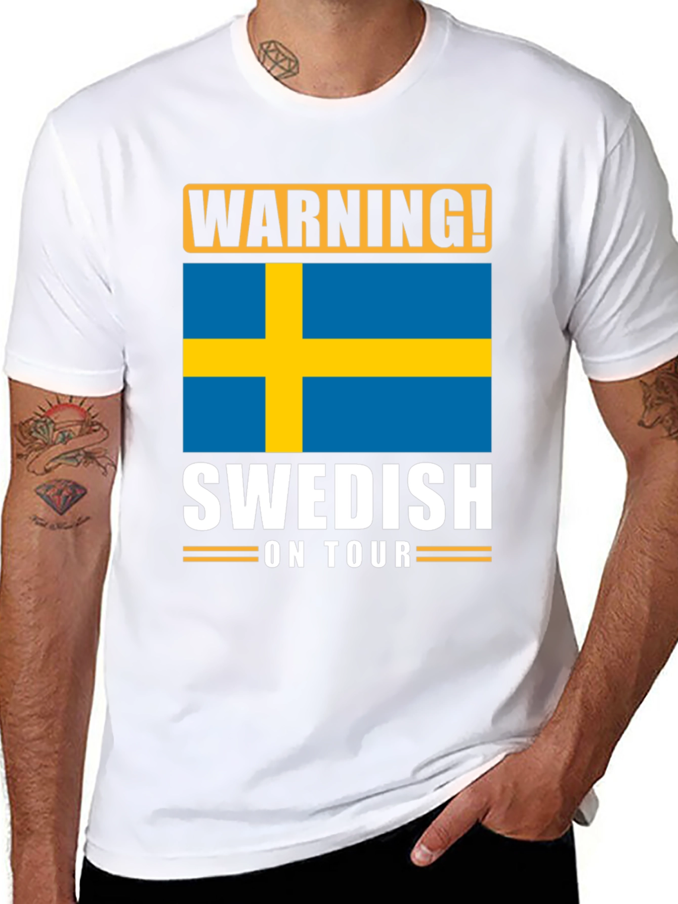 Warning! Swedish on Tour T-Shirt