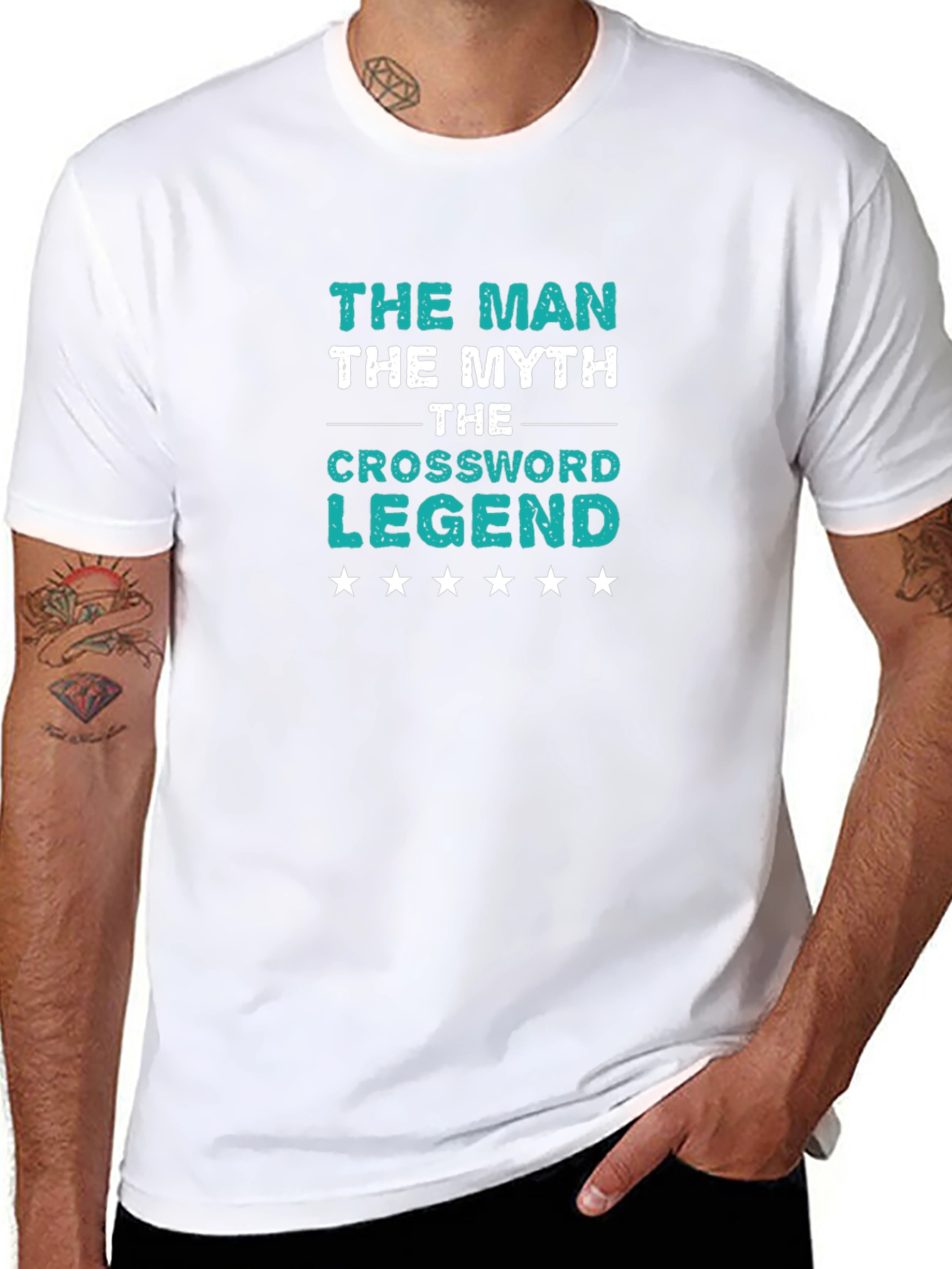 The Crossword Legend T-Shirt - Mythical Mans Tee