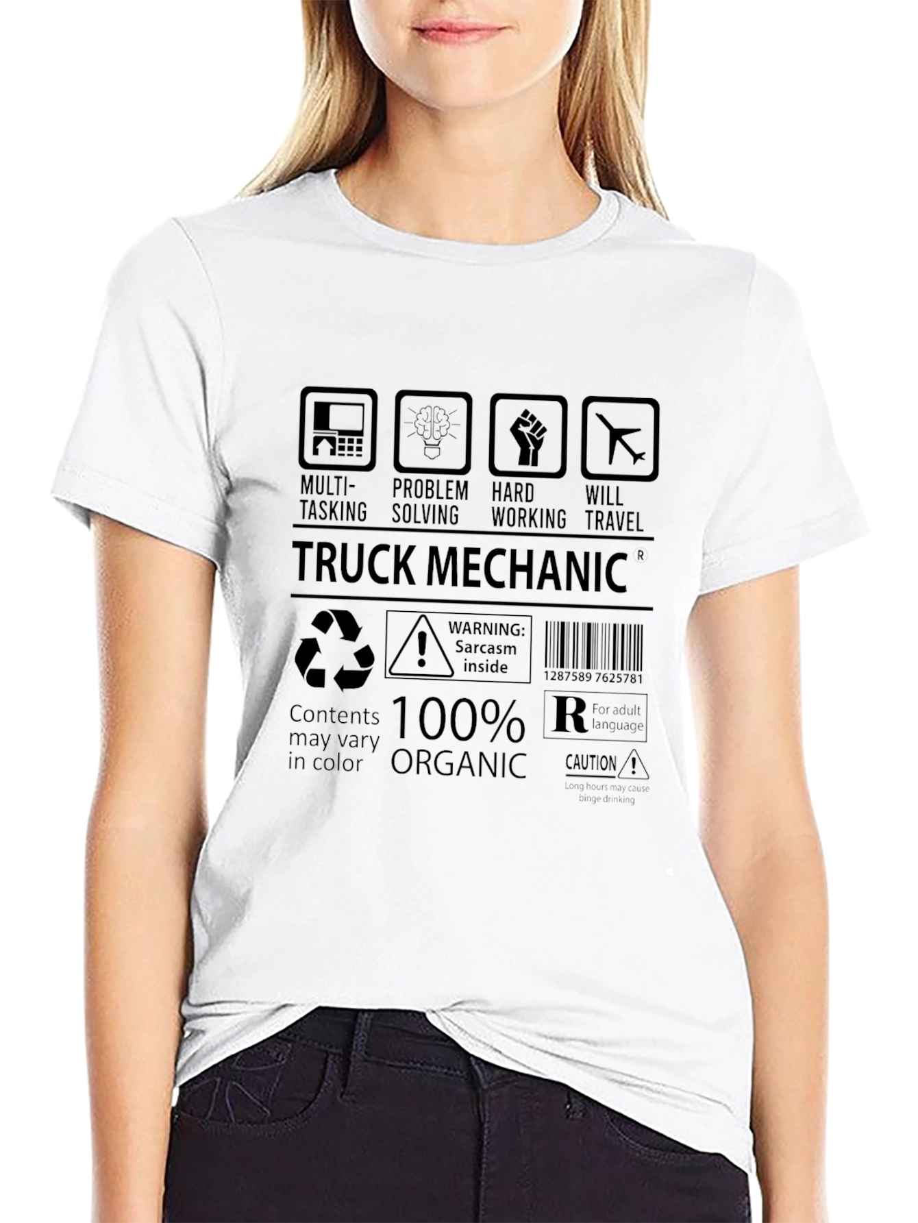 Truck Mechanic Graphic Tee - 100% Organic Cotton