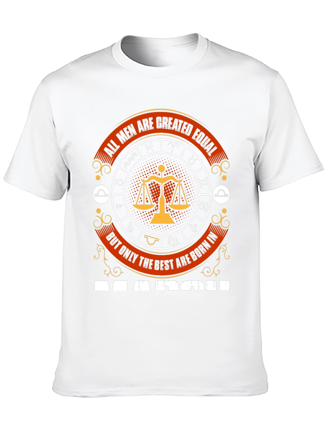 Zodiac Libra Mens T-Shirt - March Birthday Gift