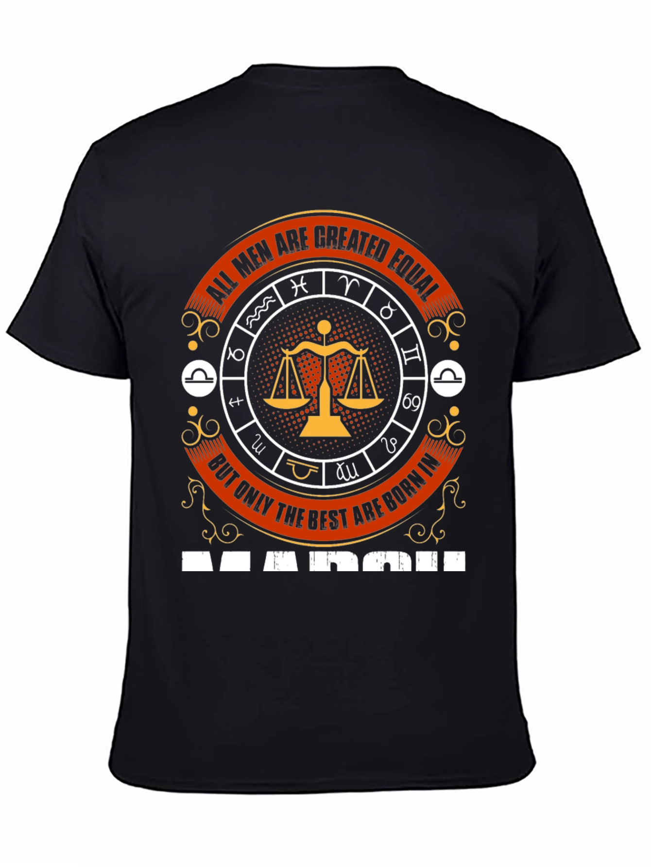 Zodiac Libra Mens T-Shirt - March Birthday Gift