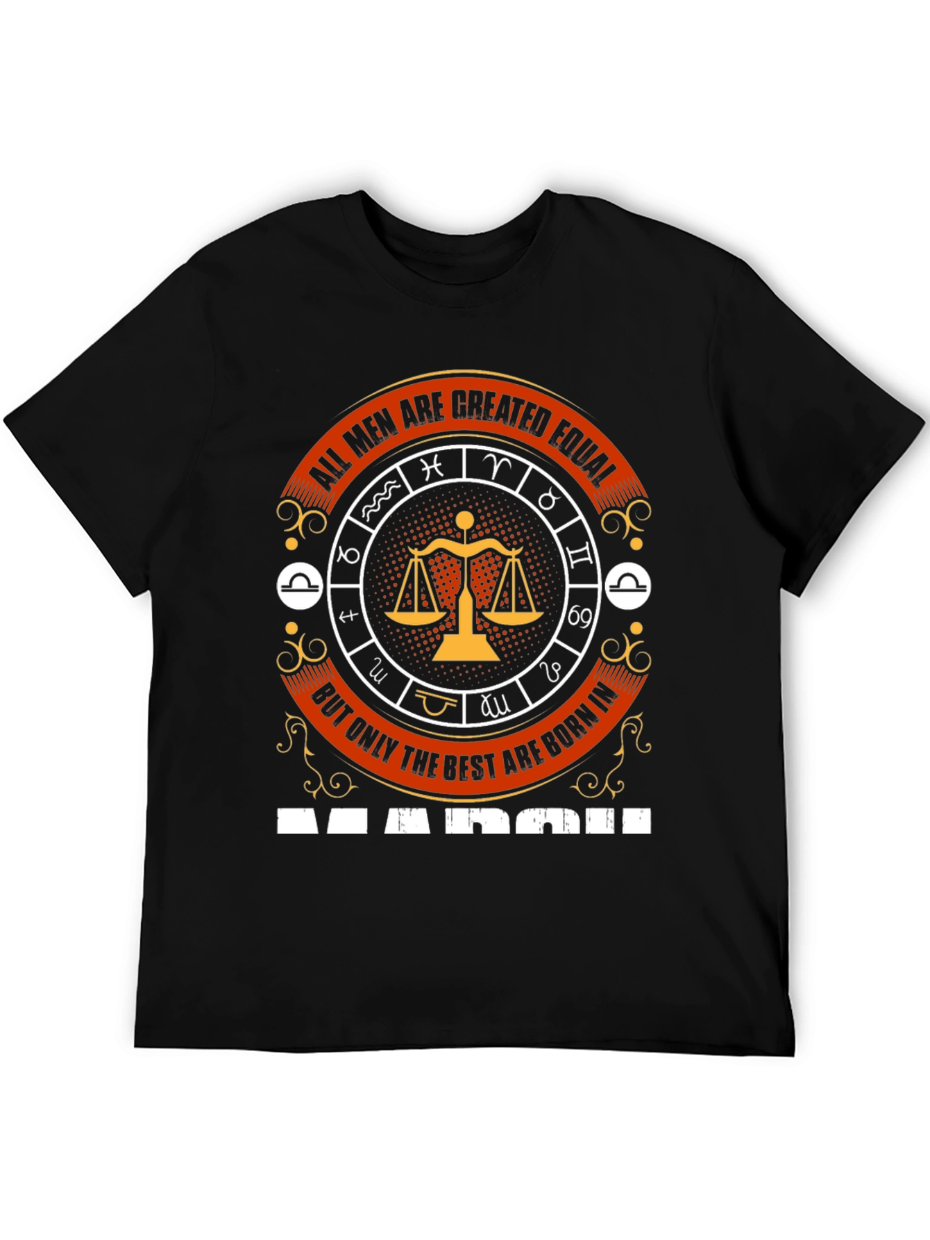 Zodiac Libra Mens T-Shirt - March Birthday Gift