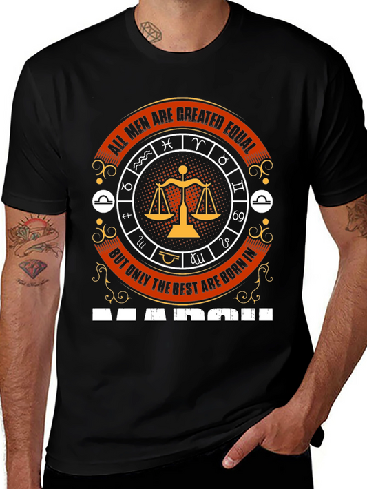 Zodiac Libra Mens T-Shirt - March Birthday Gift