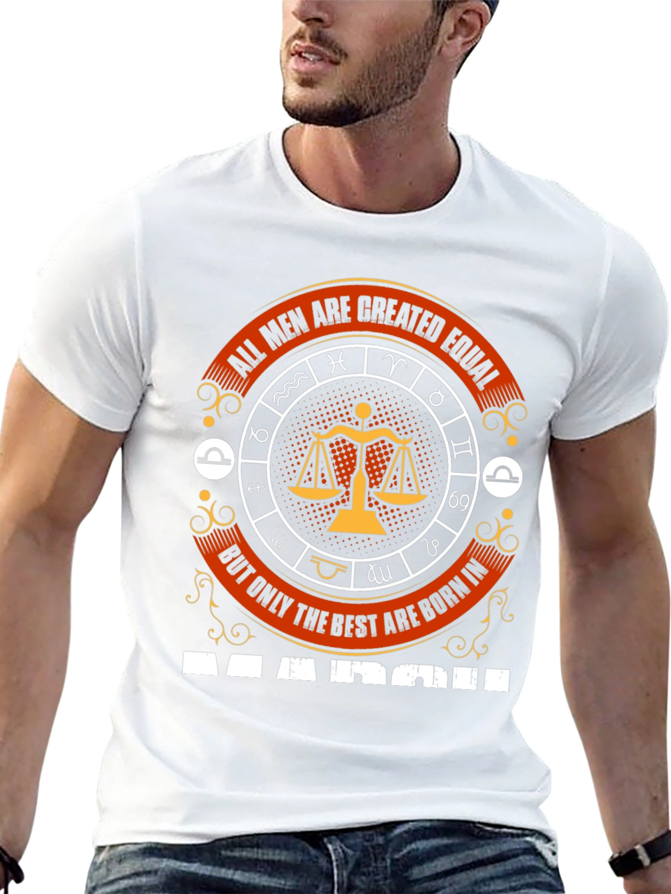 Zodiac Libra Mens T-Shirt - March Birthday Gift