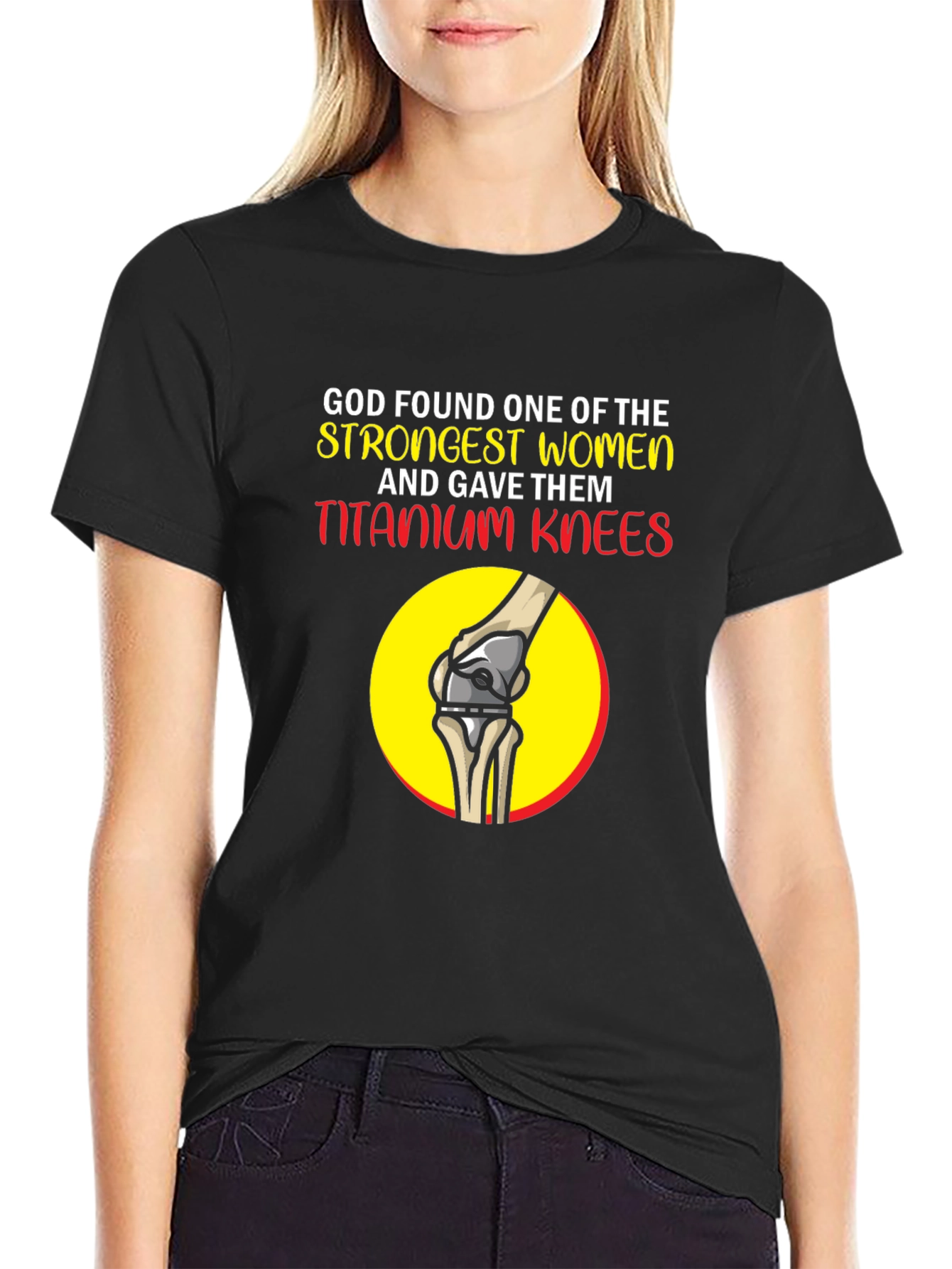 Strong Women Titanium Knees Graphic Tee
