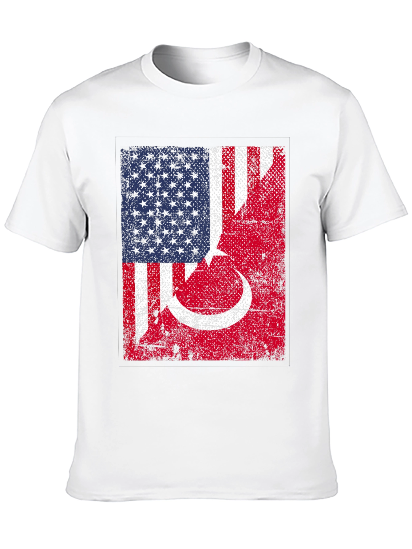 USA Turkey Flag Graphic T-Shirt