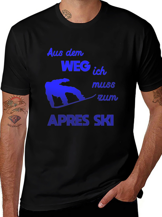 Apres Ski Graphic Tee - Snowboarder T-Shirt
