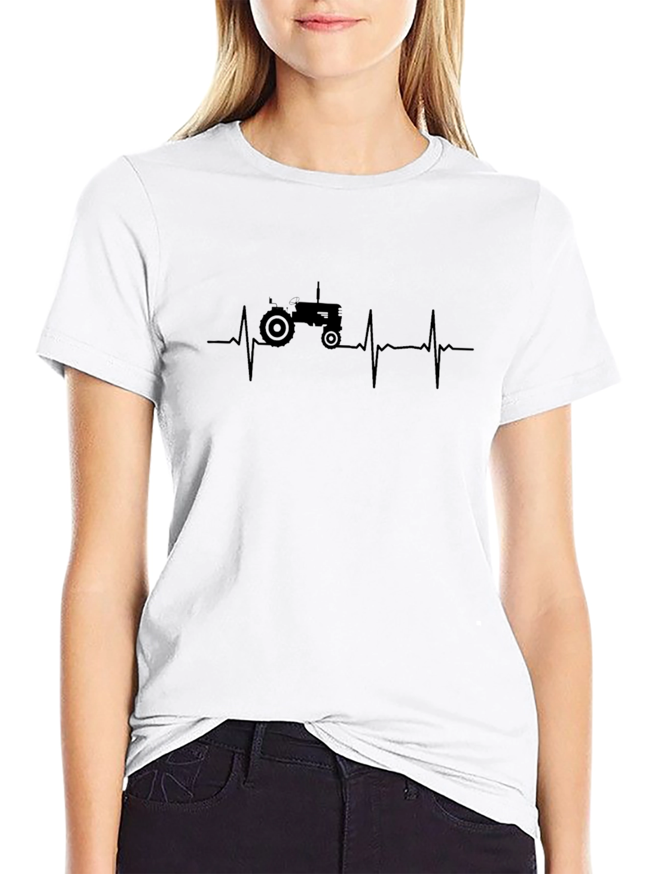 Tractor Heartbeat T-Shirt - Farming Life Tee