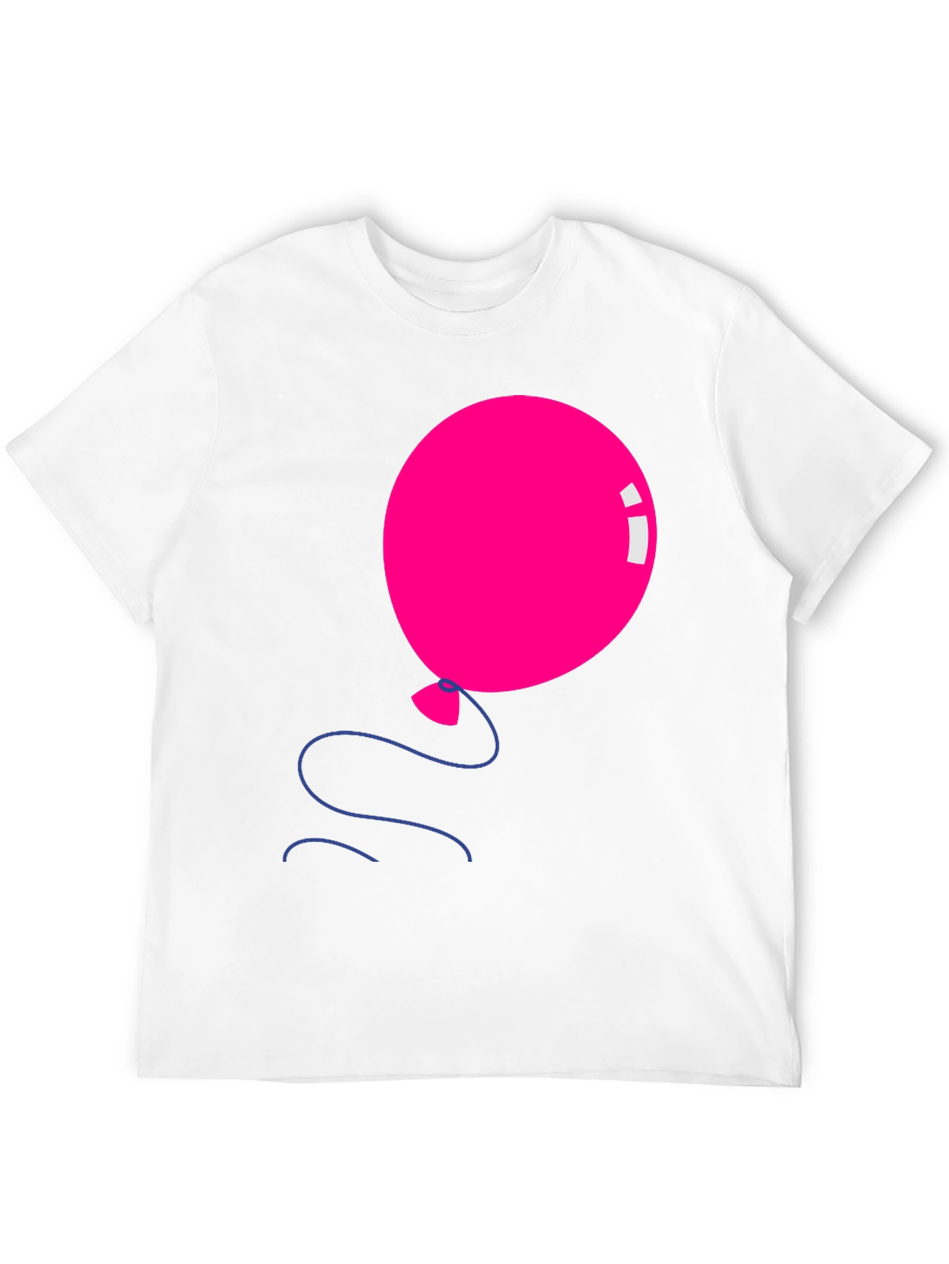 Pink Balloon Graphic Tee - Black Casual Shirt