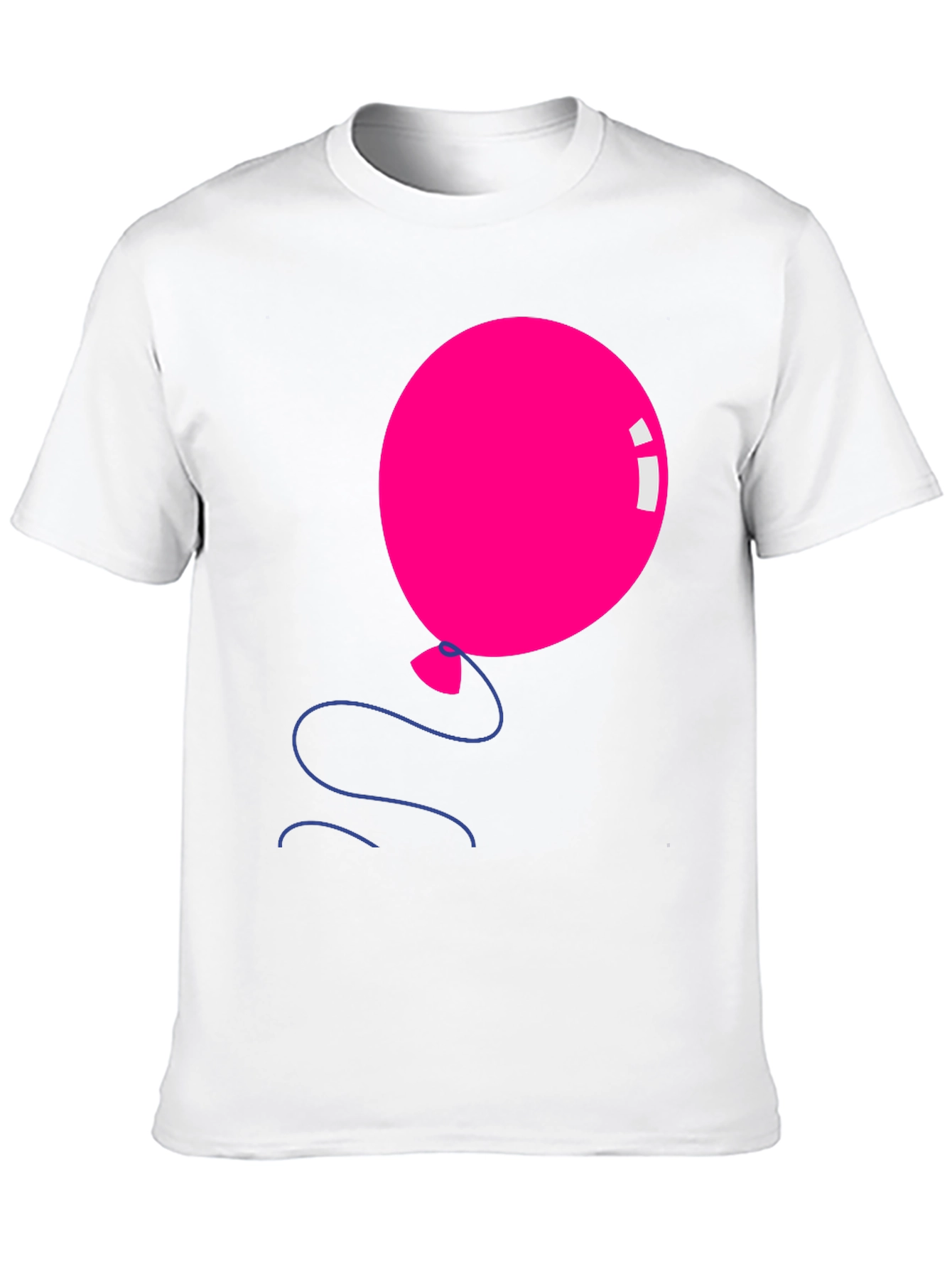 Pink Balloon Graphic Tee - Black Casual Shirt