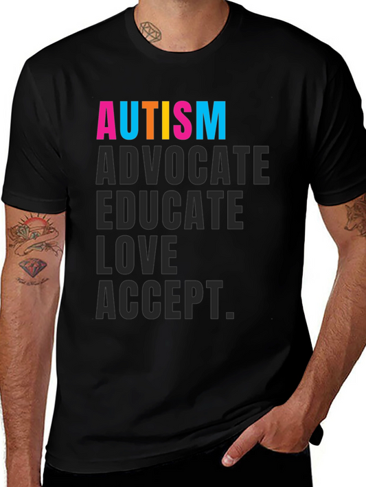 Autism Advocate T-Shirt - Educate Love Accept