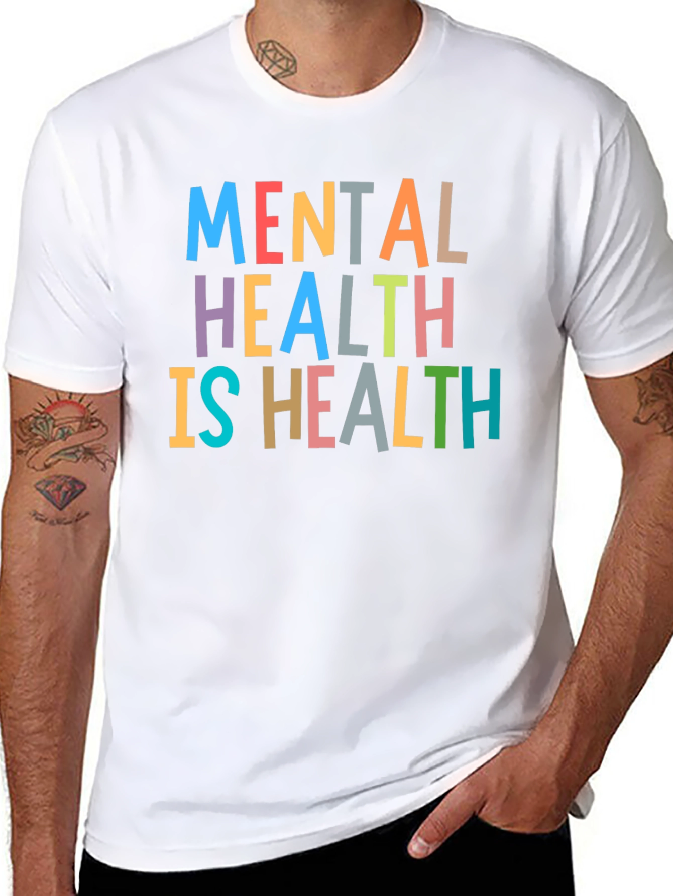Mental Health Awareness Black T-Shirt