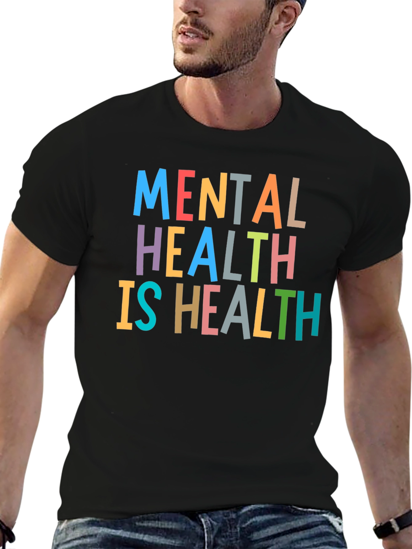 Mental Health Awareness Black T-Shirt