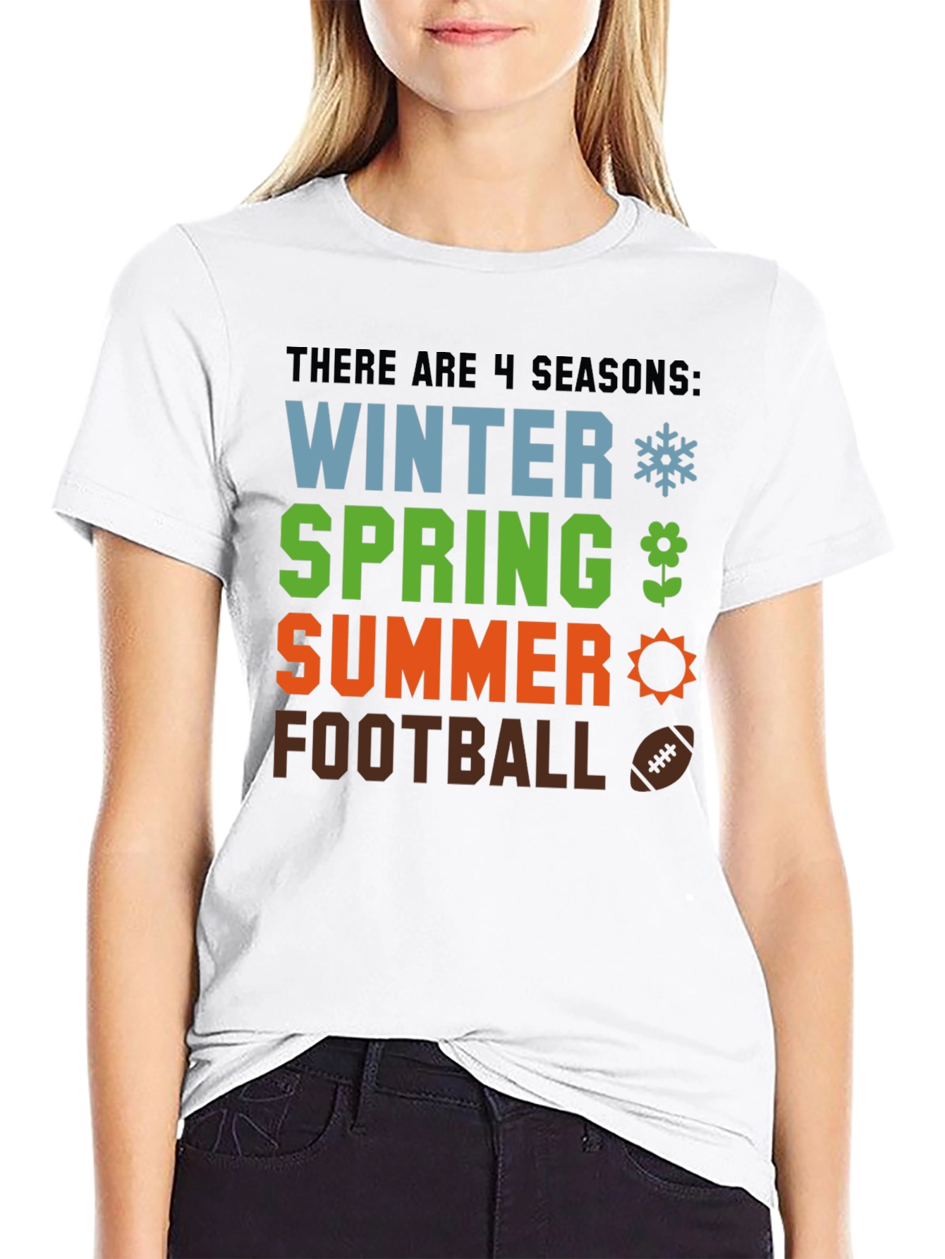 4 Seasons T-Shirt - Winter Spring Summer Football