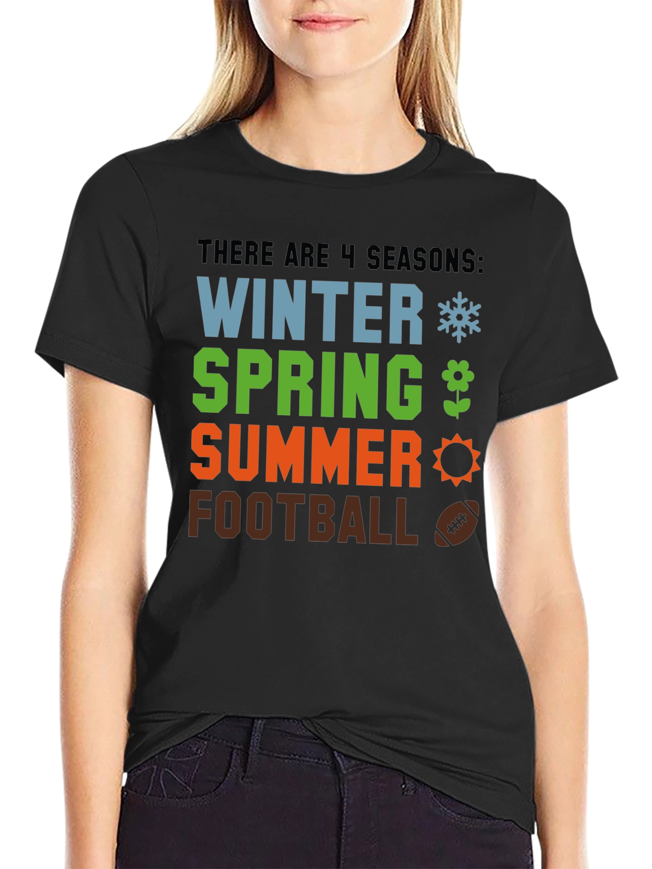 4 Seasons T-Shirt - Winter Spring Summer Football