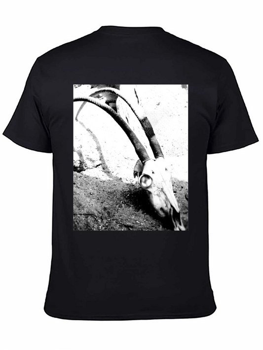 Skull Graphic Tee - Black Casual Shirt