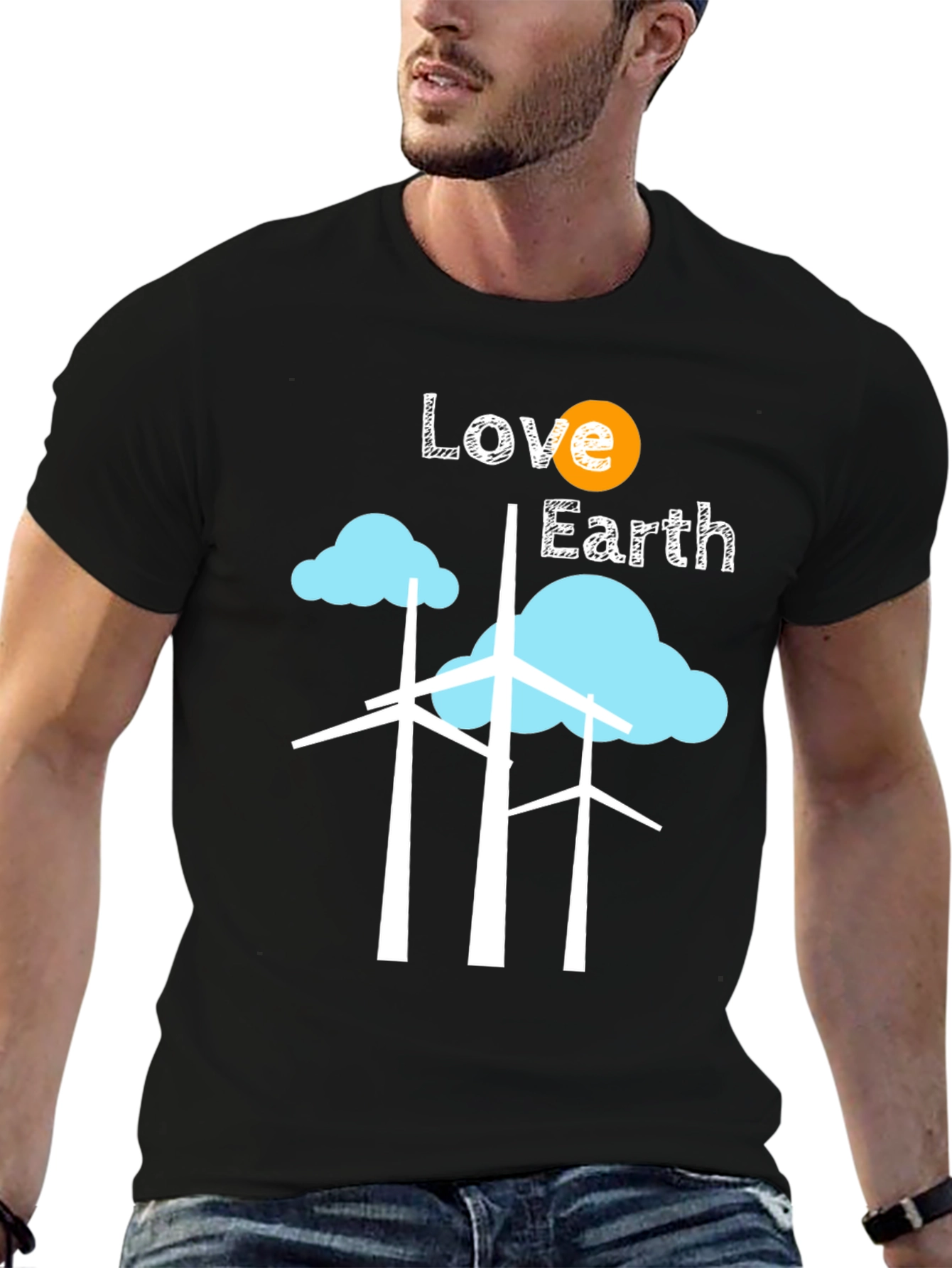 Eco-Friendly Love Earth Graphic T-Shirt