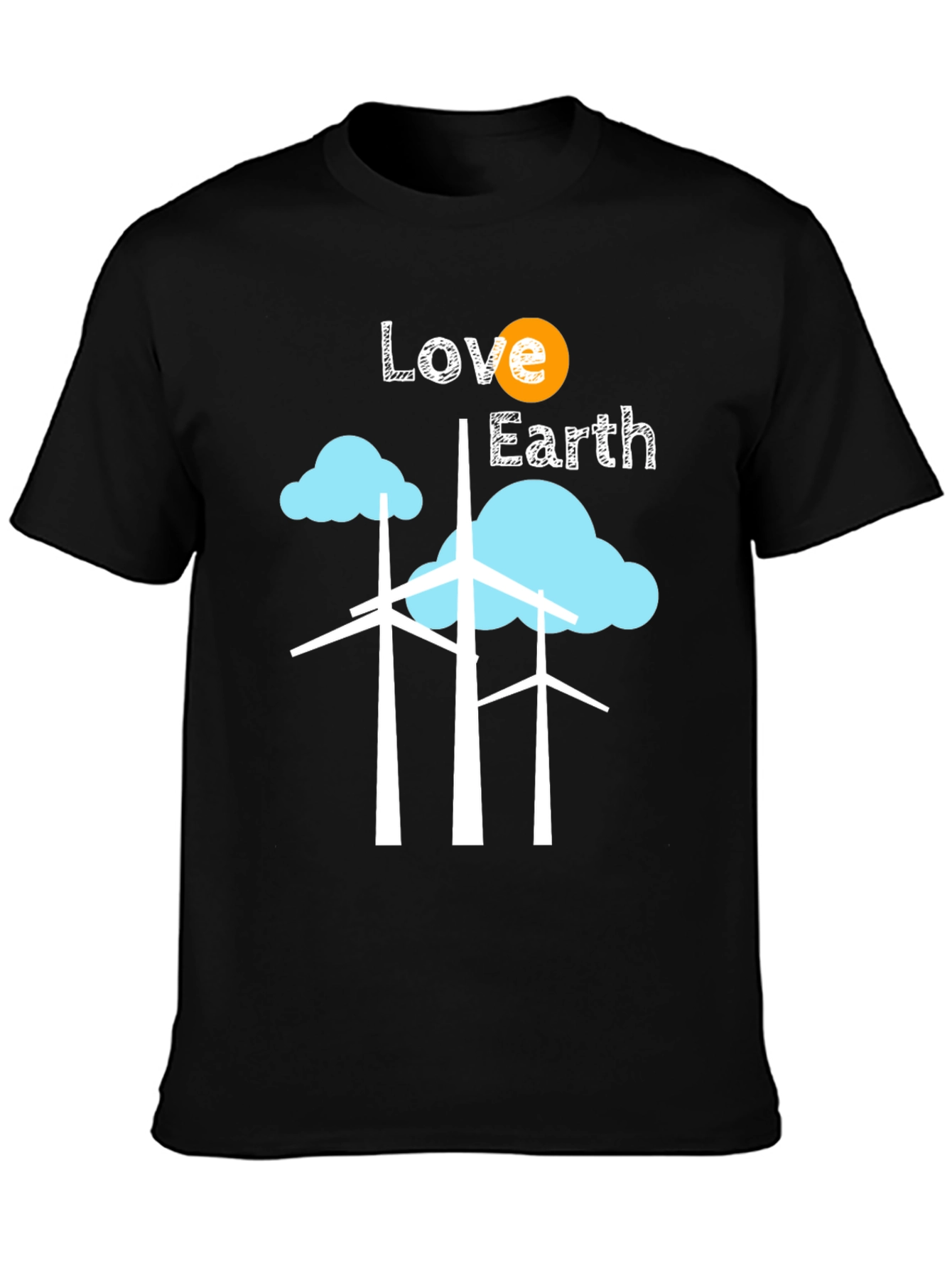 Eco-Friendly Love Earth Graphic T-Shirt