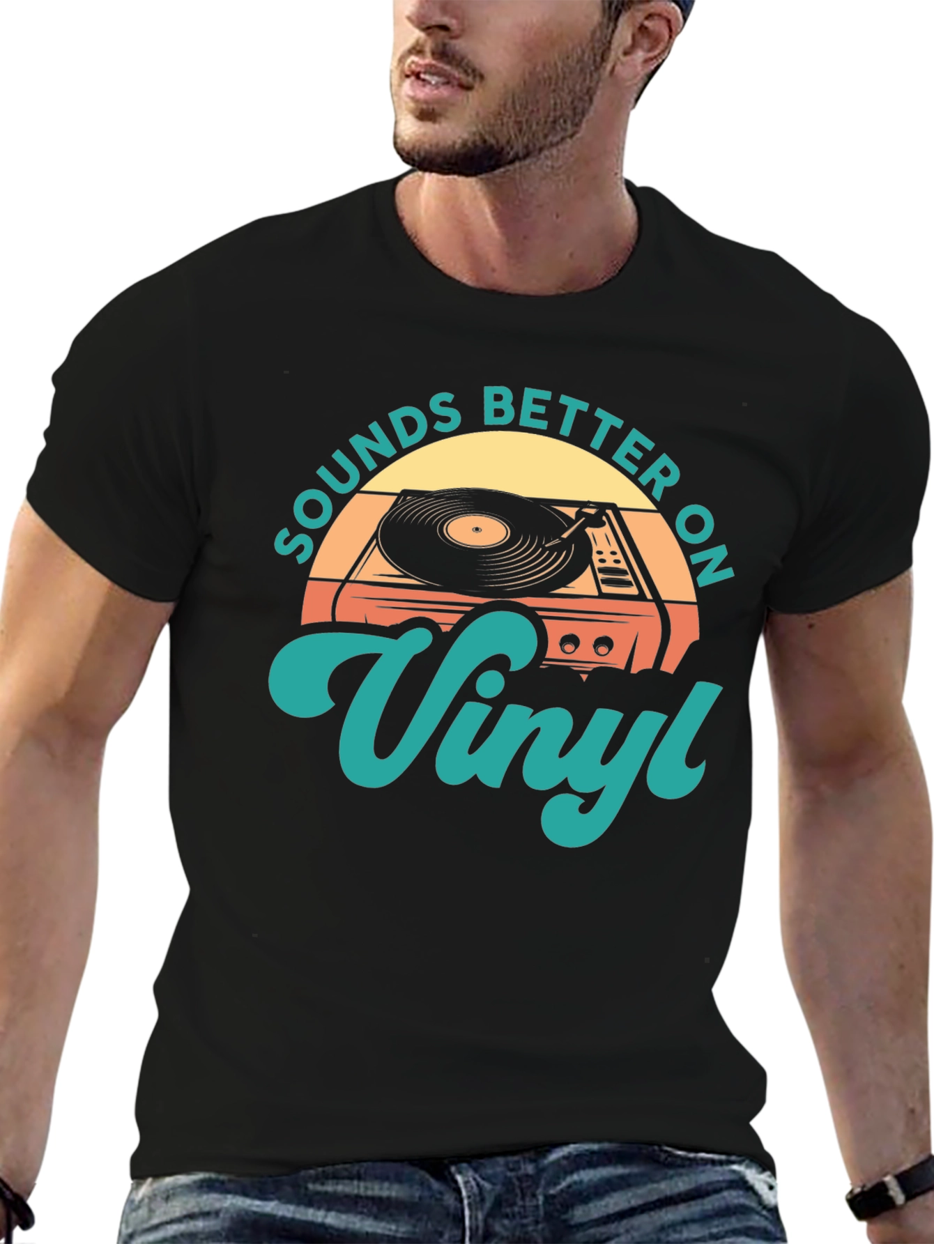 Sounds Better On Vinyl Retro T-Shirt